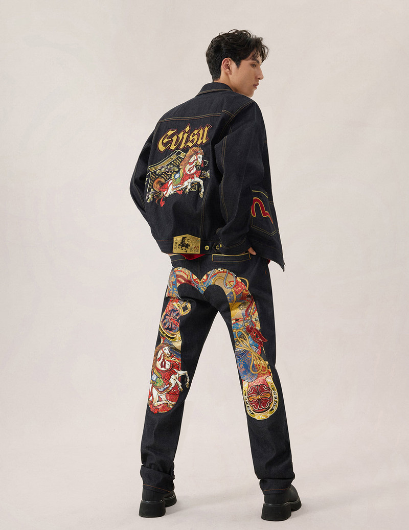 Year Of Horse Embroidery Denim Jacket 17