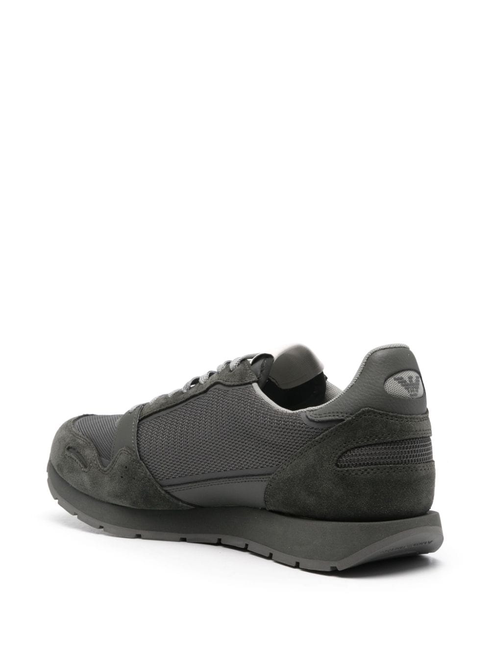 logo-patch lace-up sneakers - 3