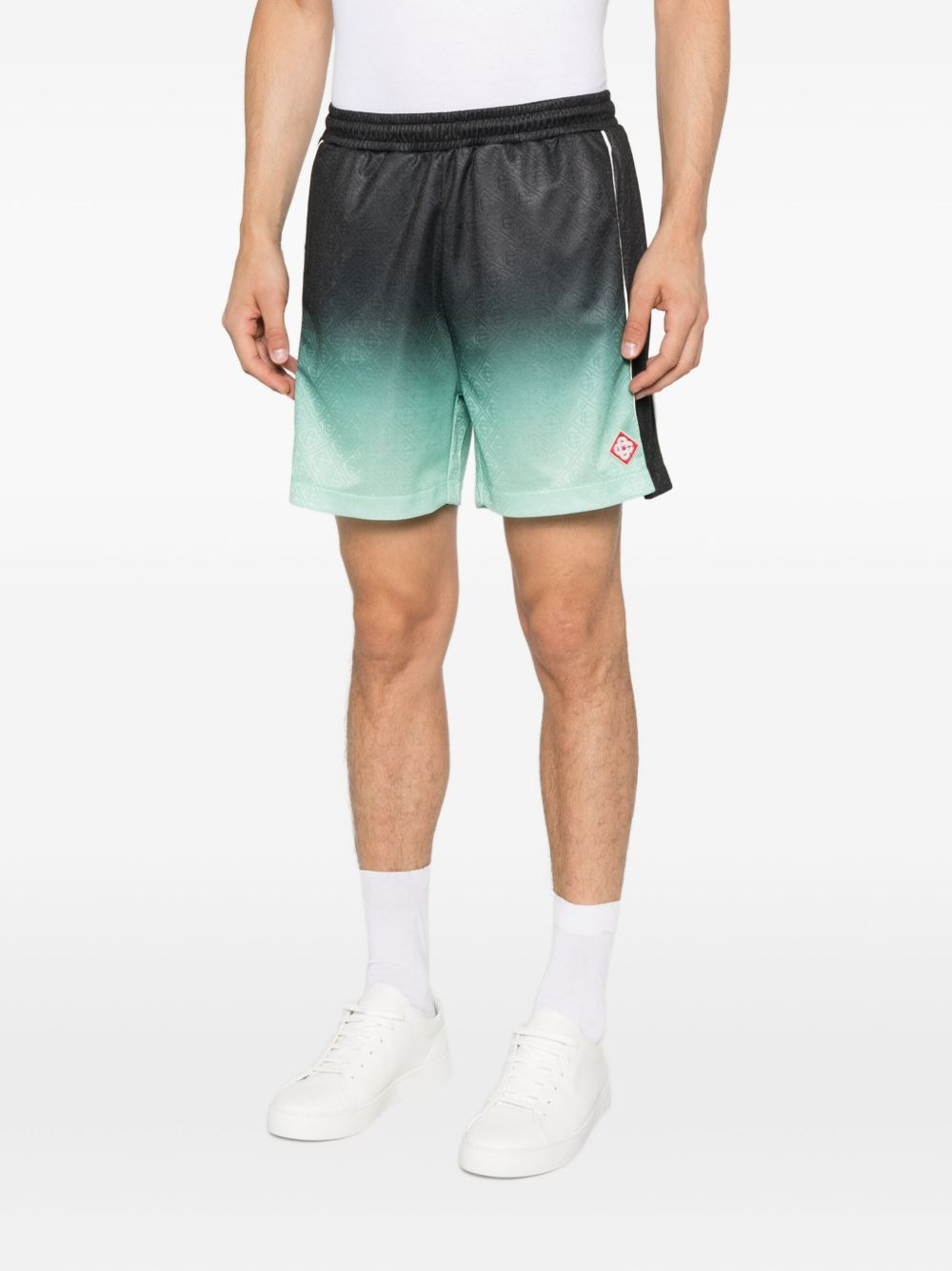 gradient panelled shorts - 3