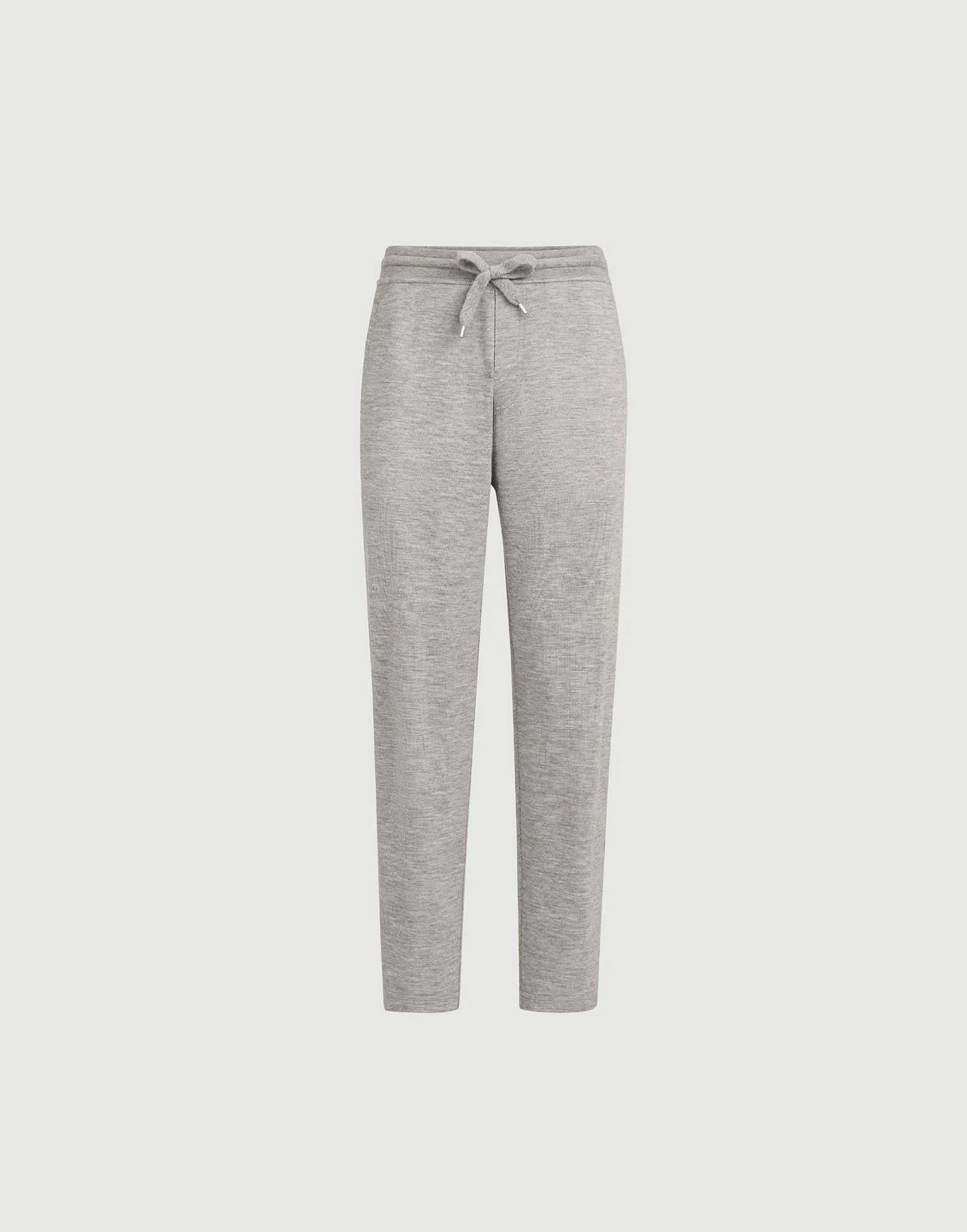 Cashmere and silk French terry trousers - 1