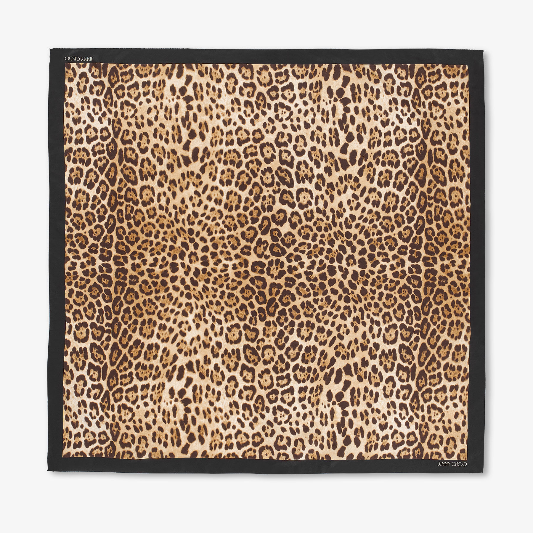 Reta
Natural Leopard Print Silk Foulard - 2