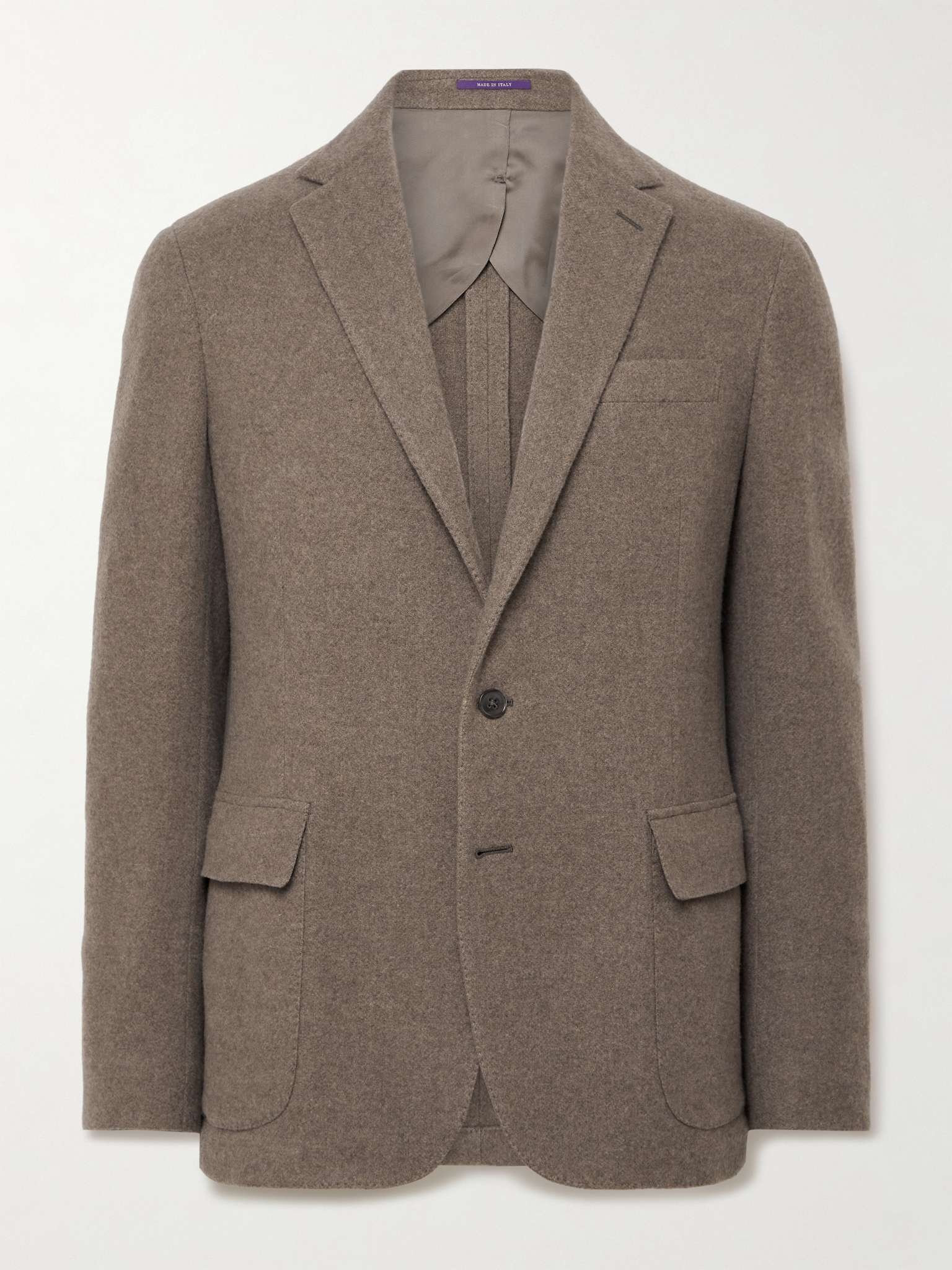 Slim-Fit Brushed Cashmere and Wool-Blend Blazer - 1