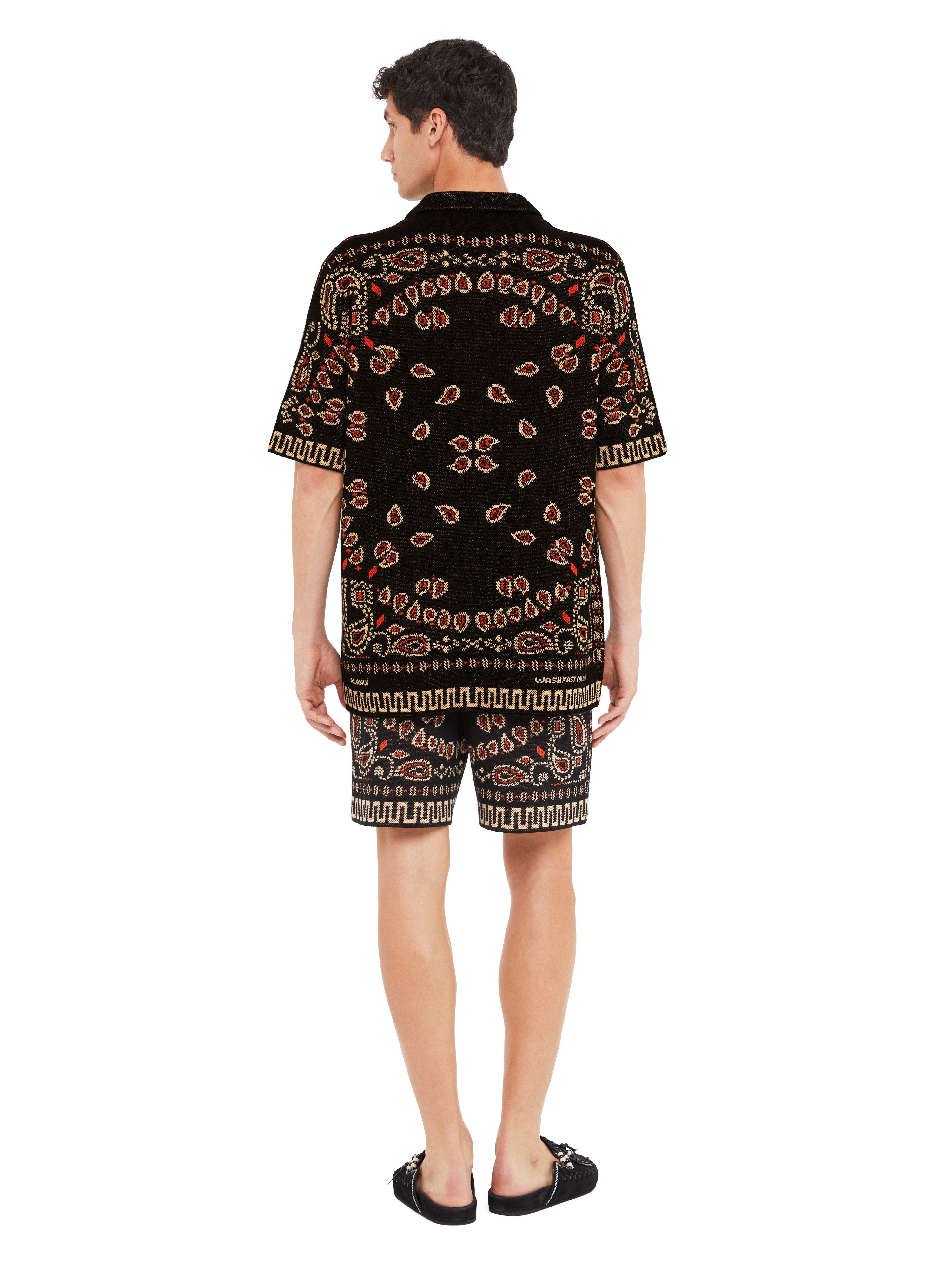 Cotton Piquet Bandana Shirt - 6