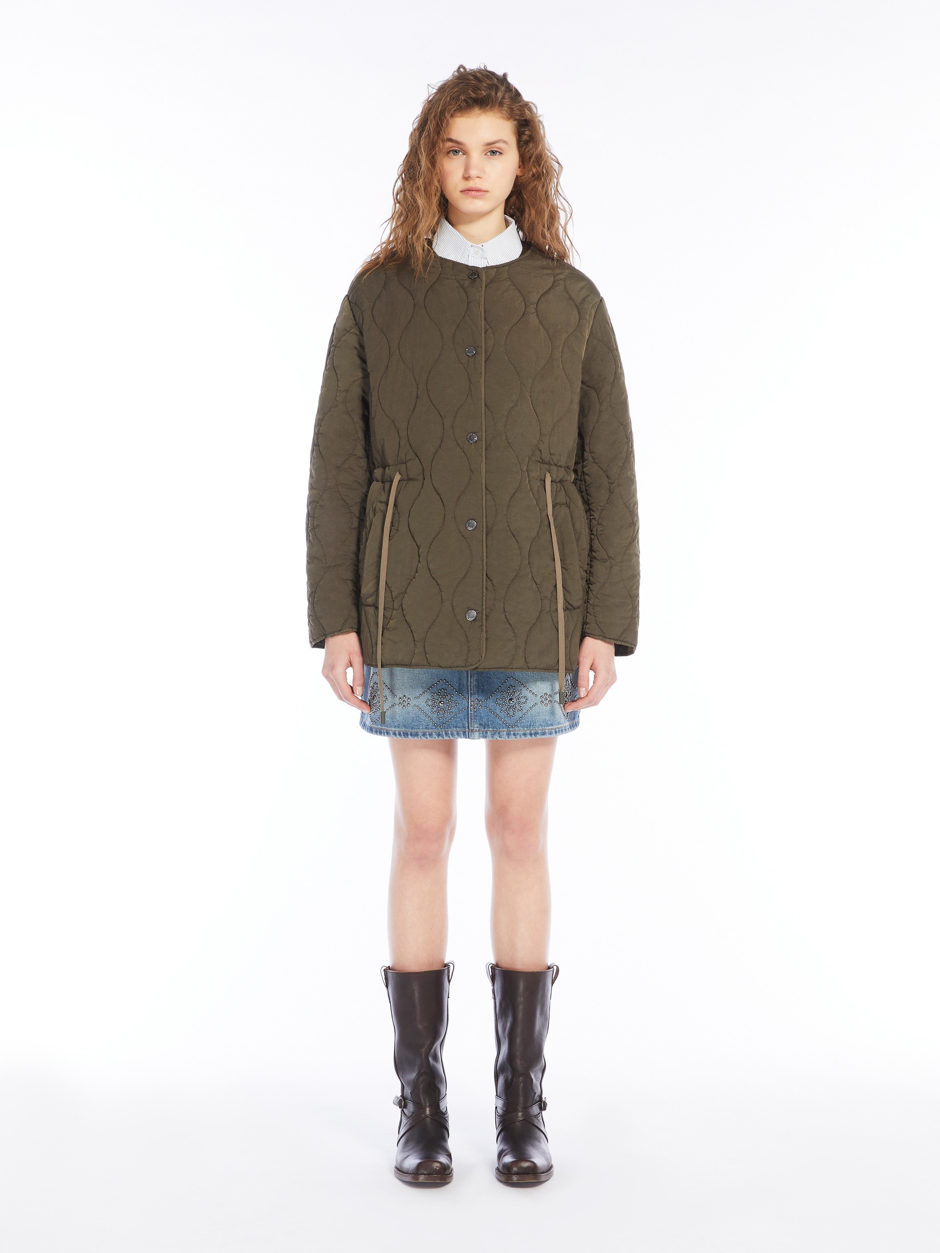 OLINDA Gabardine and technical fabric parka - 6