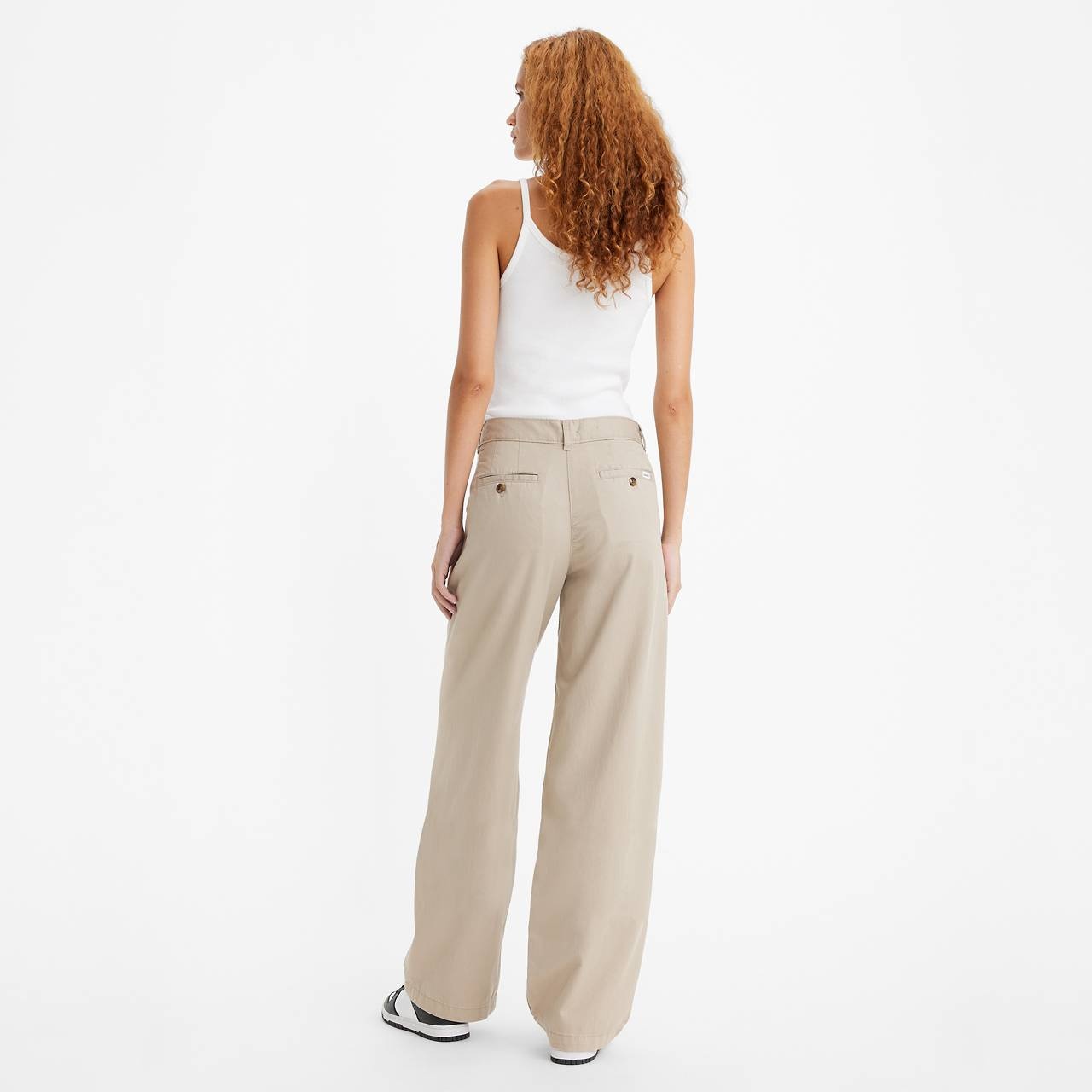 HIGH RISE PLEATED BAGGY TROUSER PANTS - 5