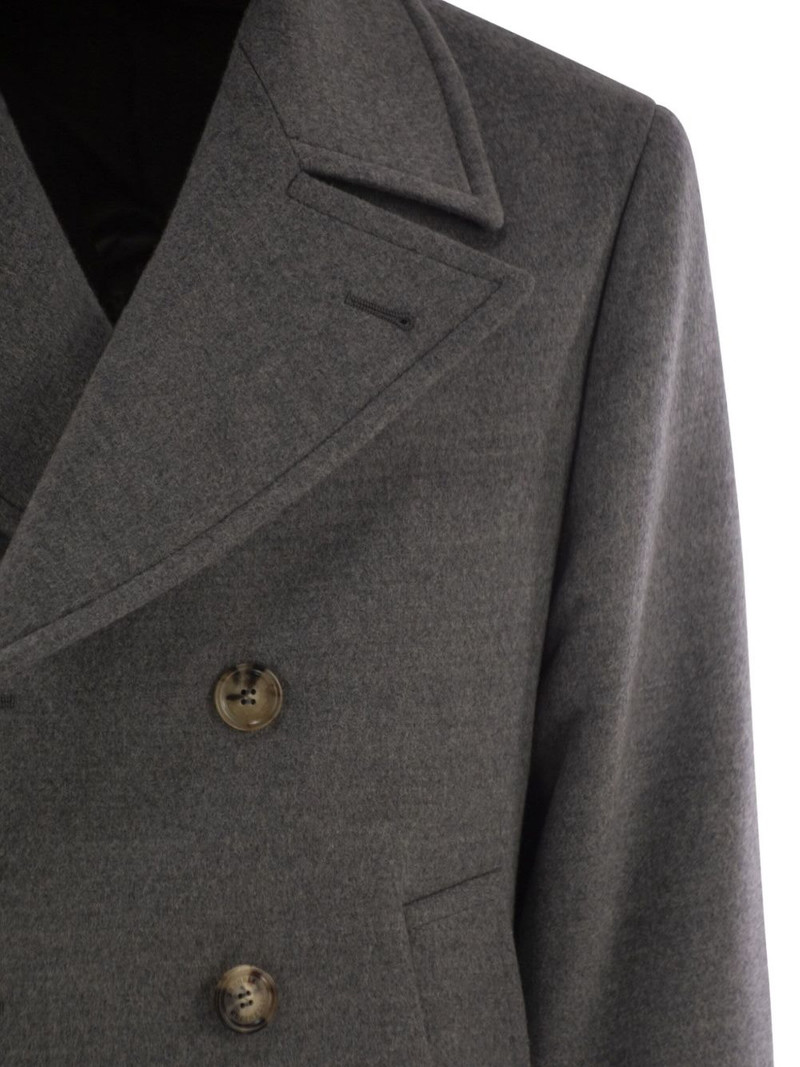 button-fastening wool coat 4