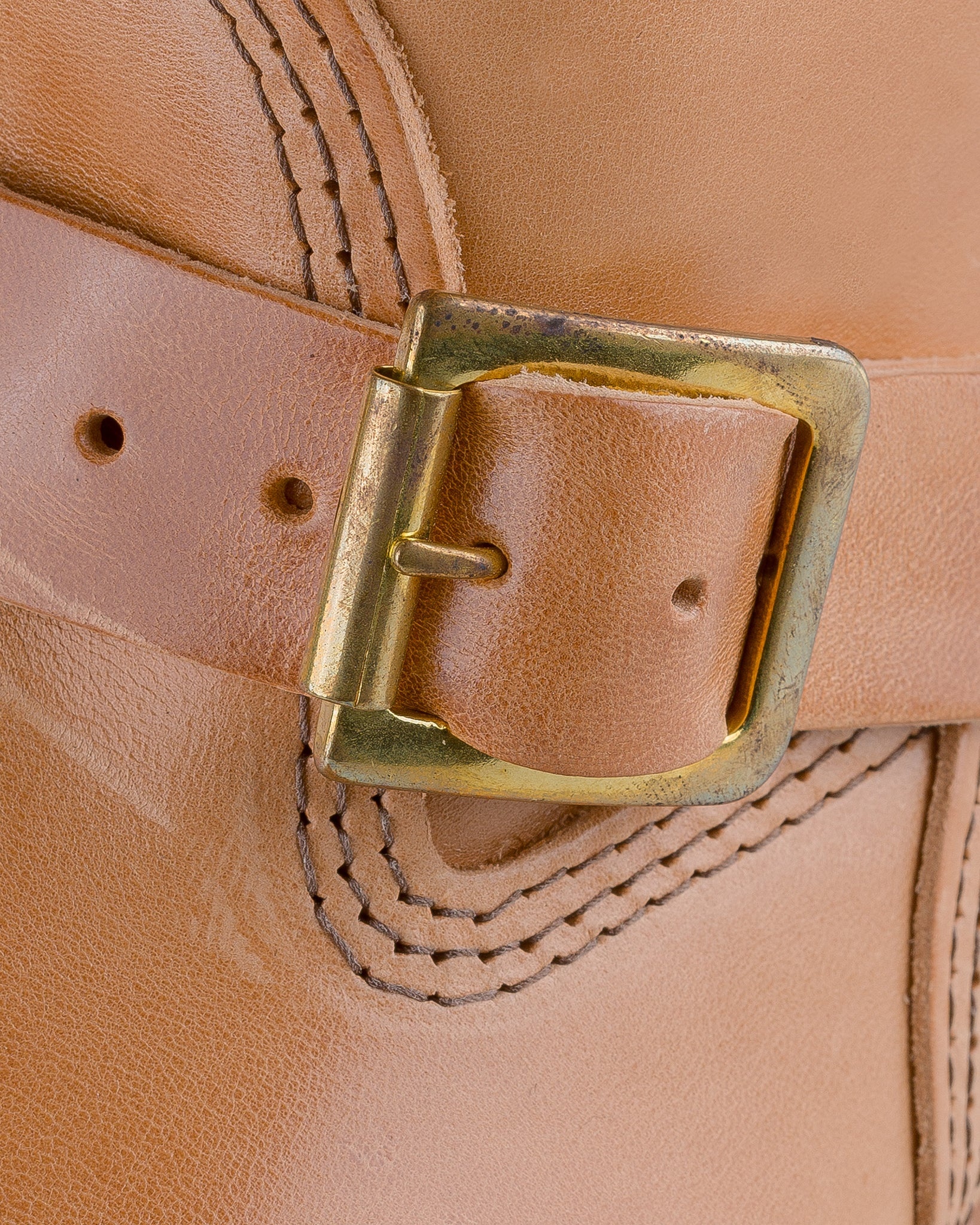 WESCO-MRLOU-NATH Wesco® - 10" Horsehide  Engineer Boot - Natural. The "Mister Lou" - 8