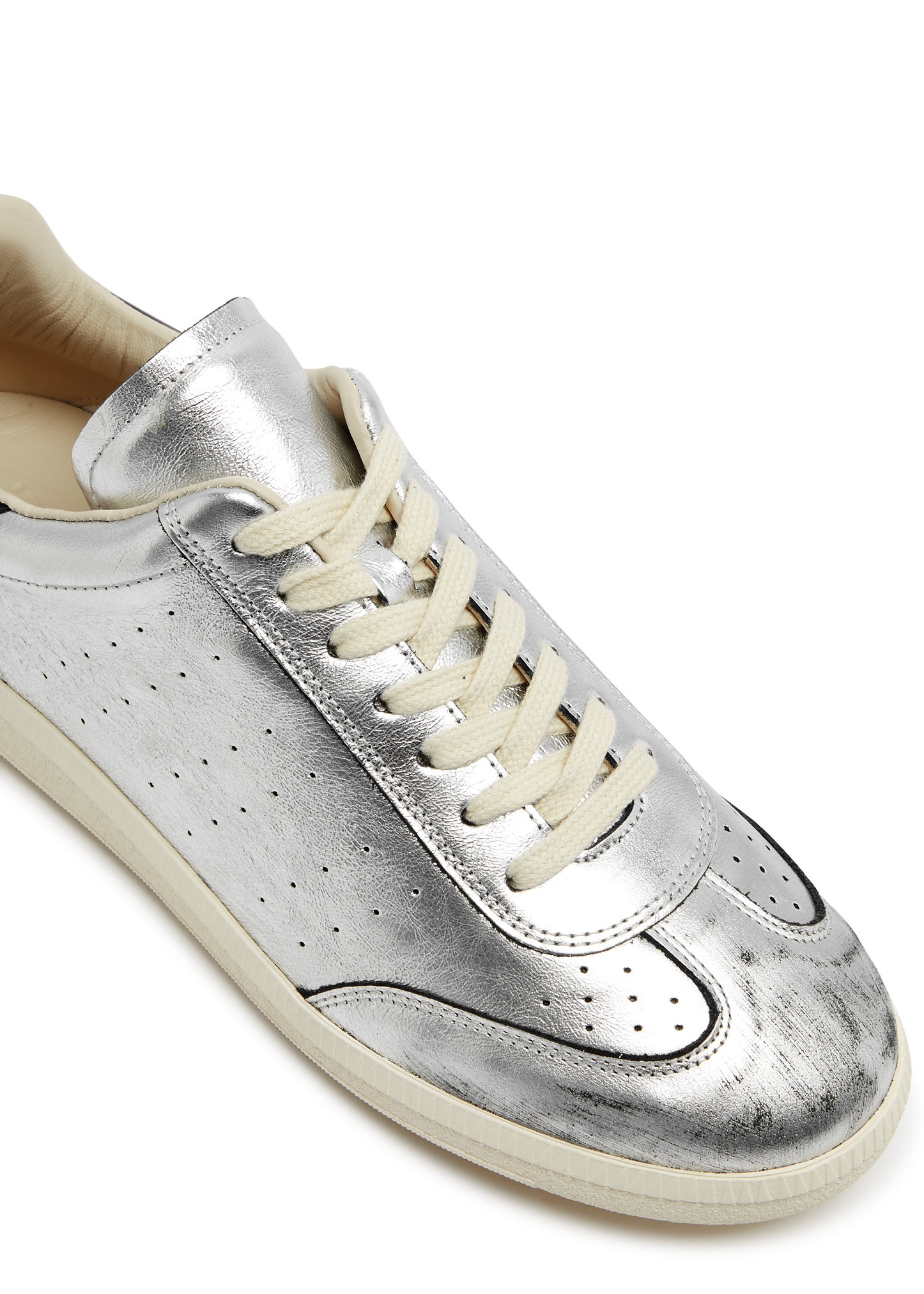 Bryce metallic leather sneakers - 4