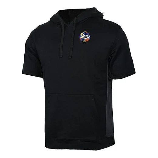 Nike KD Durant Basketball hooded Sports Short Sleeve Black AT3190-010 - 1