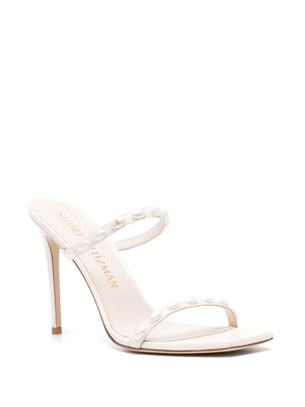 Aleena Pearlita 115mm leather sandals - 2