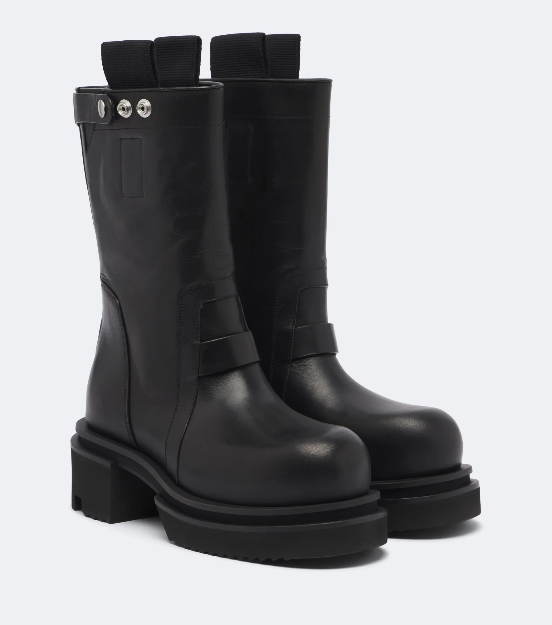 Leather mid-calf boots - 1