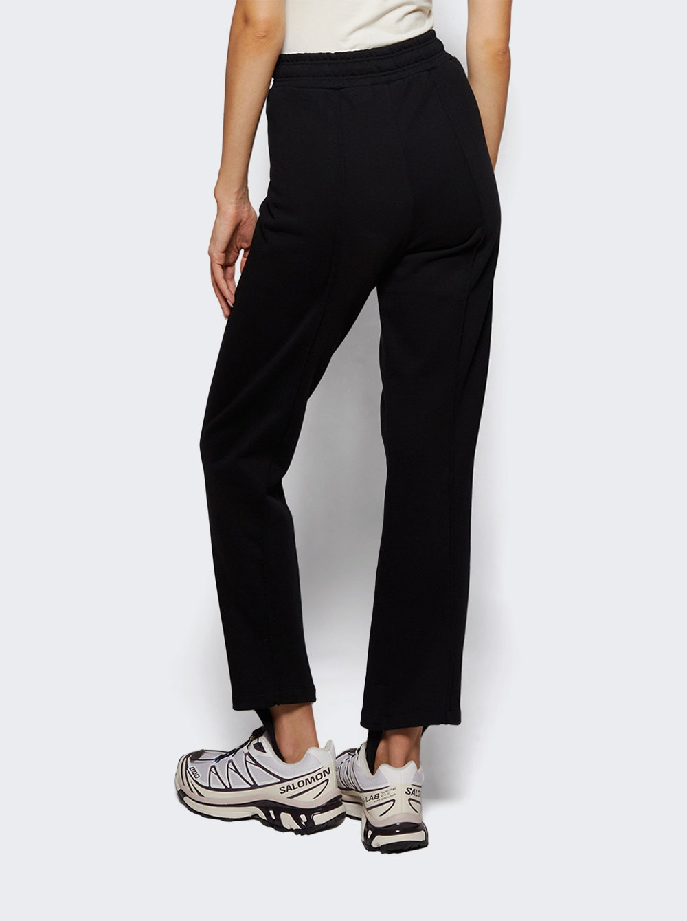 Logo Biker Sweatpants Black - 4