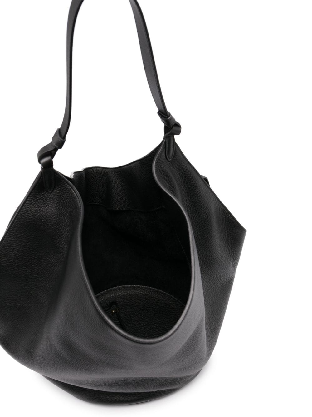 medium Lotus leather tote bag - 6