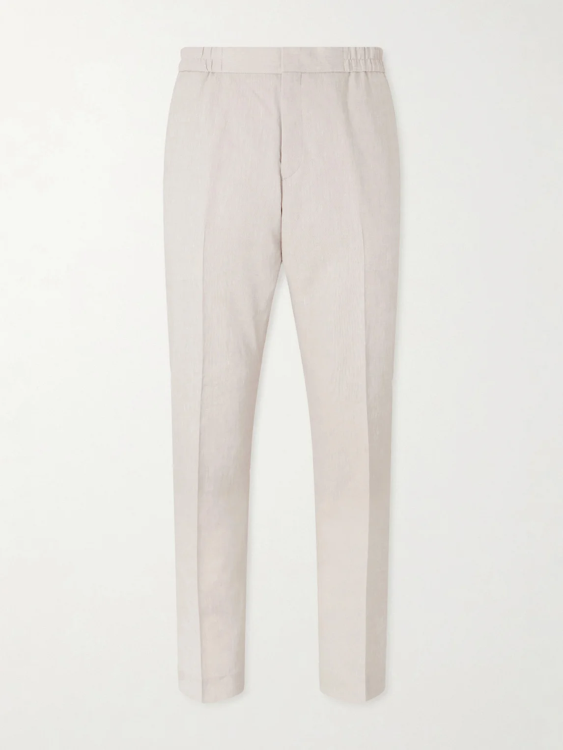 Straight-Leg Linen and Wool-Blend Trousers - 1