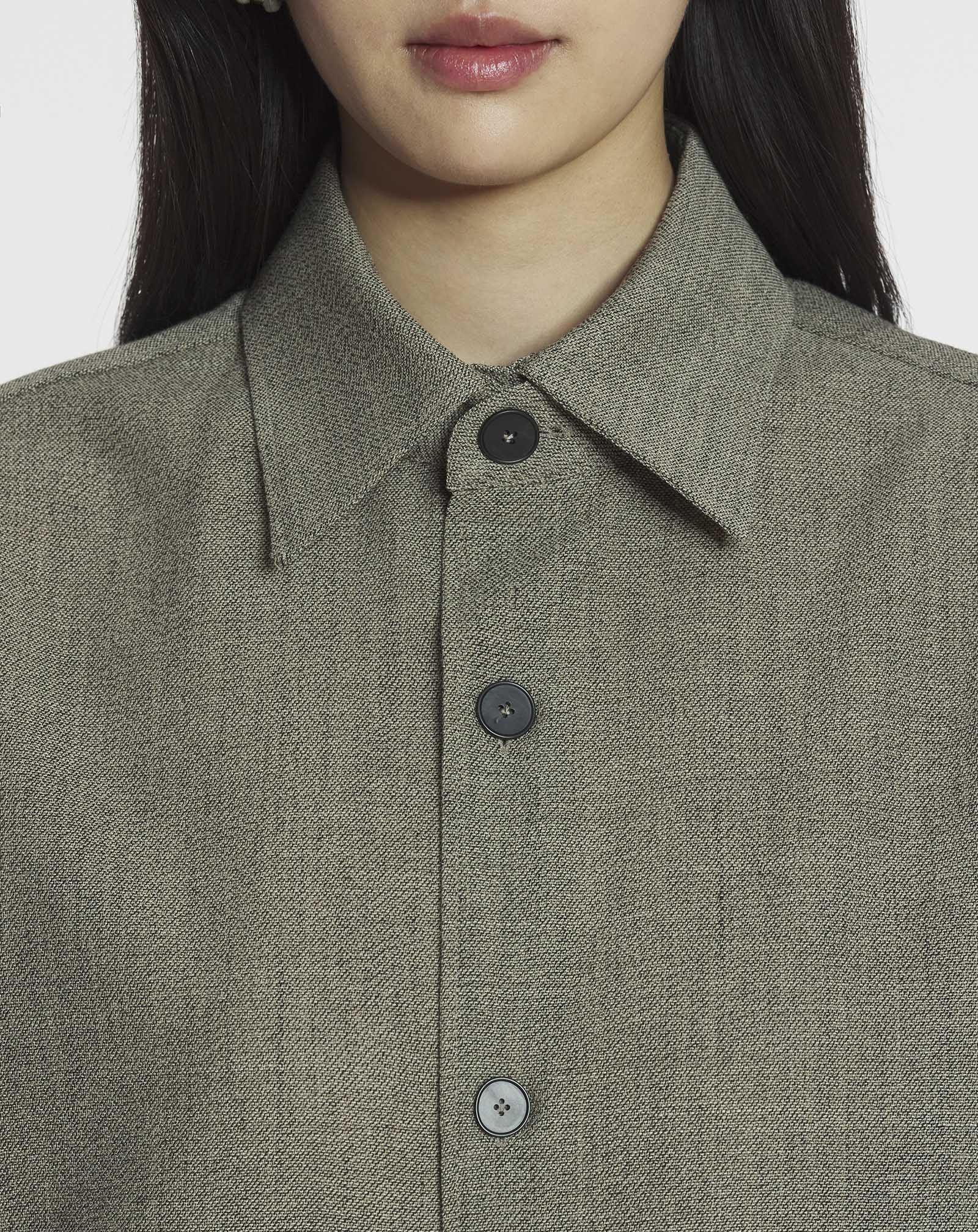 UNISEX SHORT WOOL OVERSHIRT - 12