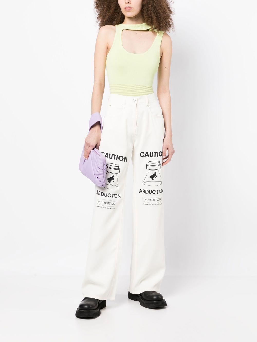 graphic straight-leg jeans - 2