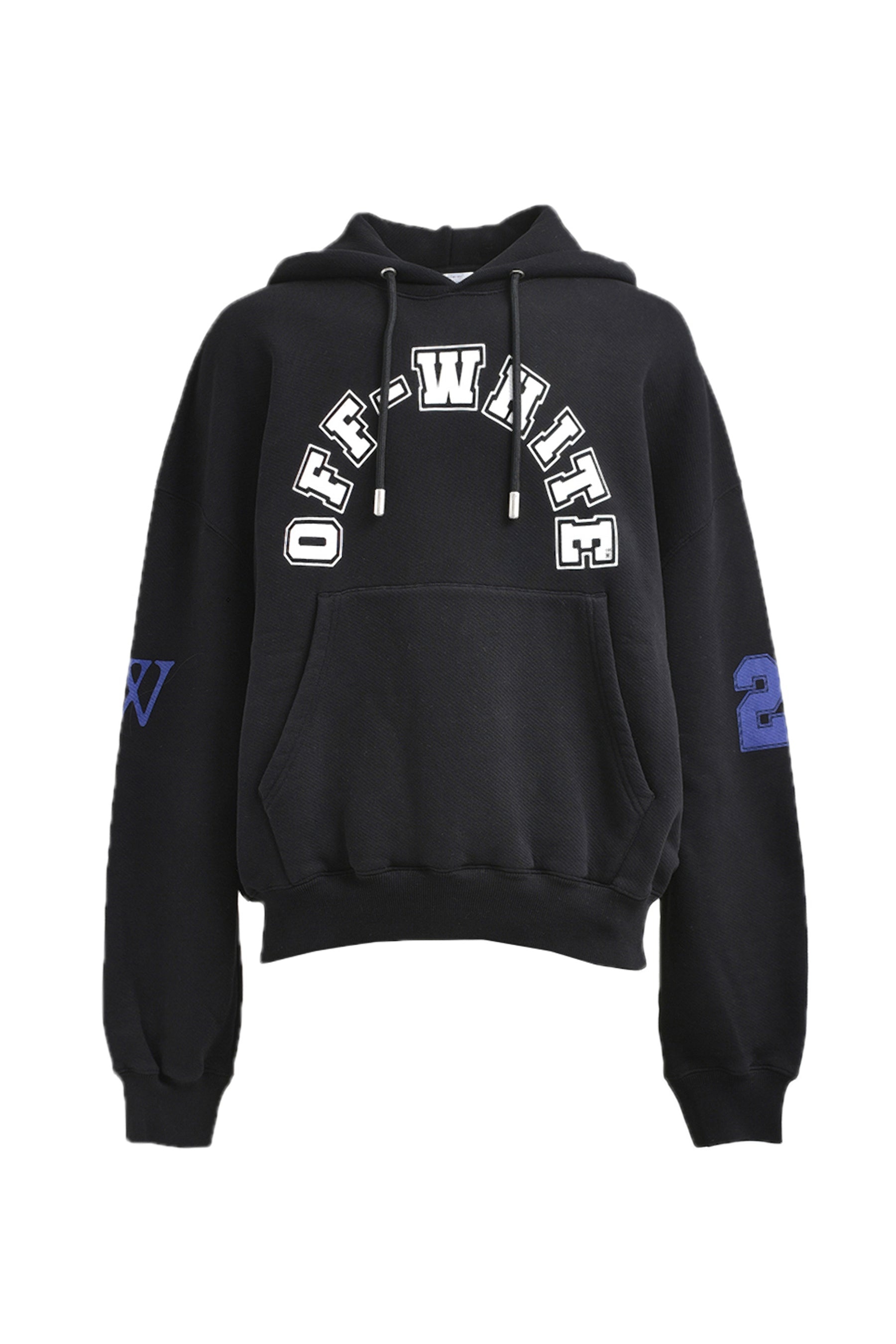 FOOTBALL OVER HOODIE / BLK WHT - 1