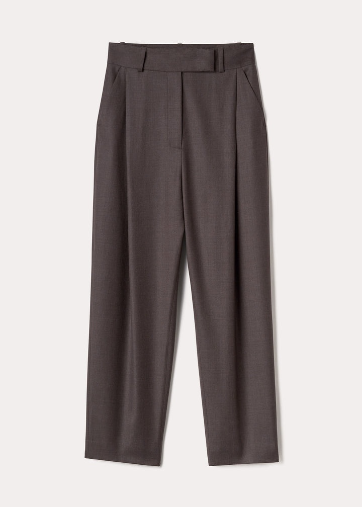 Deep pleat wool trousers mole - 1