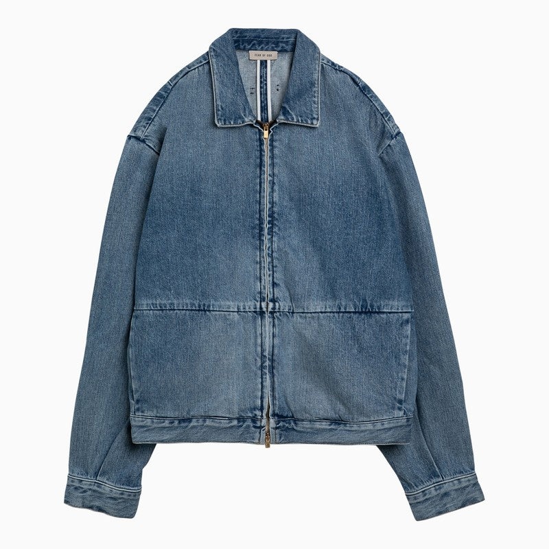 Fear Of God Indigo Blue Denim Jacket Men - 1