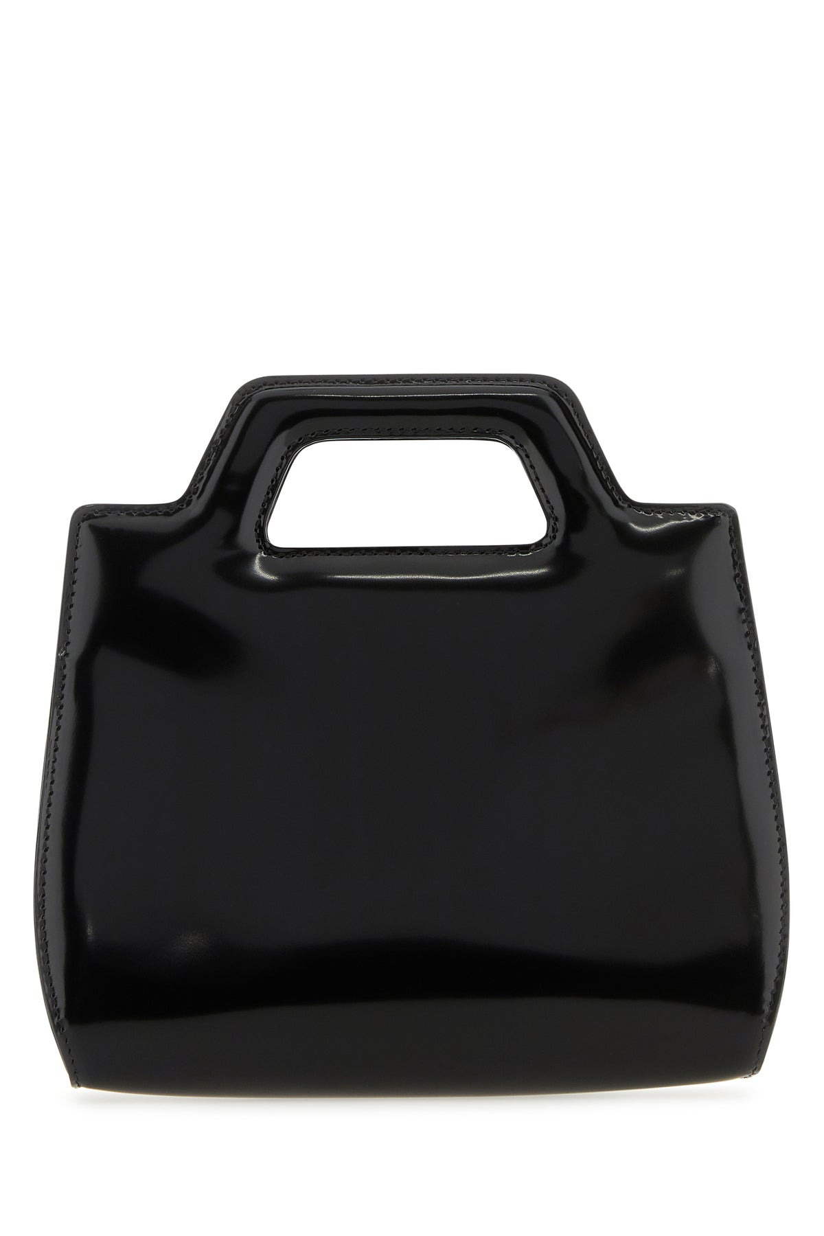 Black leather mini Wanda handbag - 3