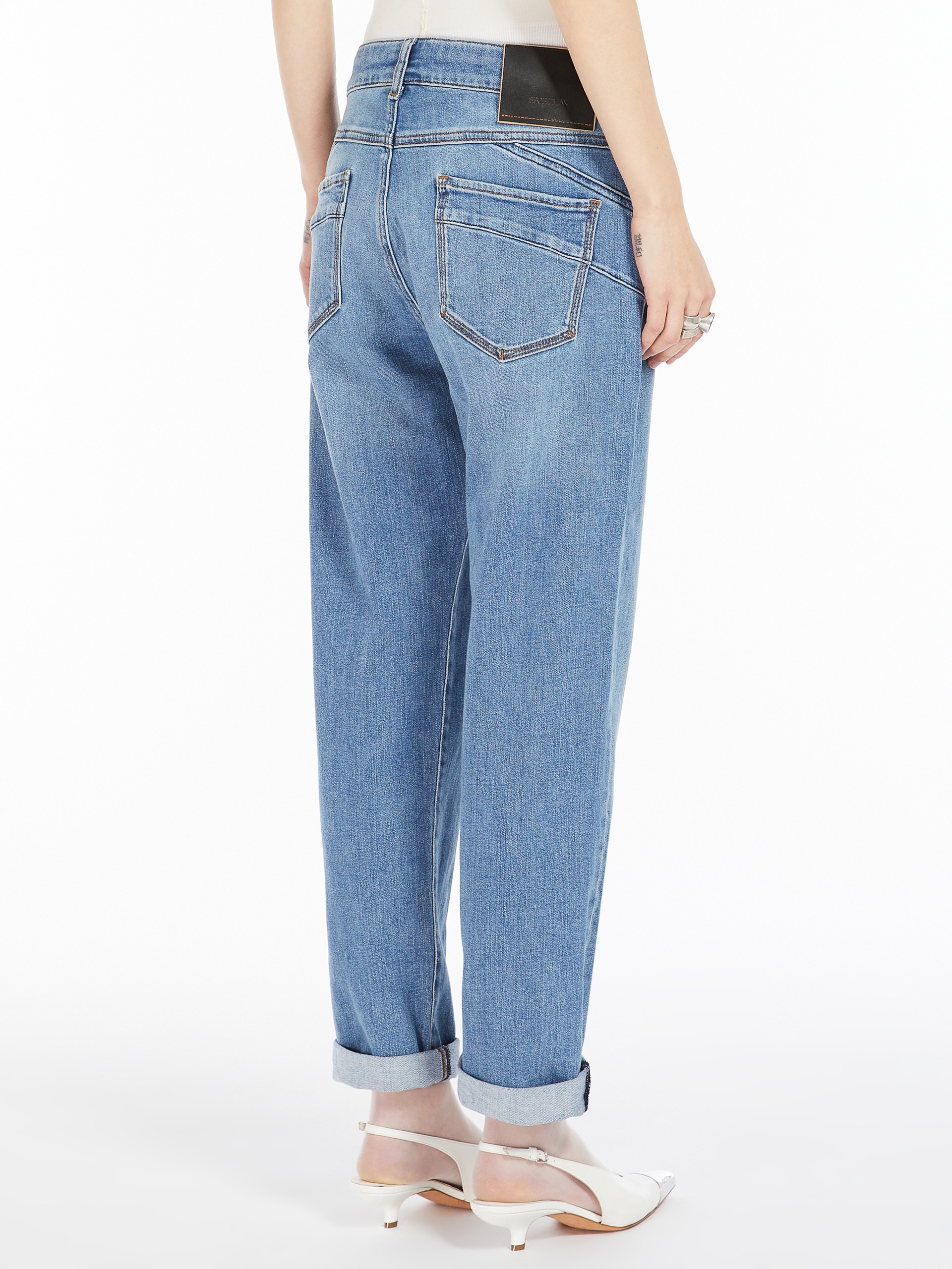 Sportmax BRIAN Low-rise boyfriend jeans | REVERSIBLE