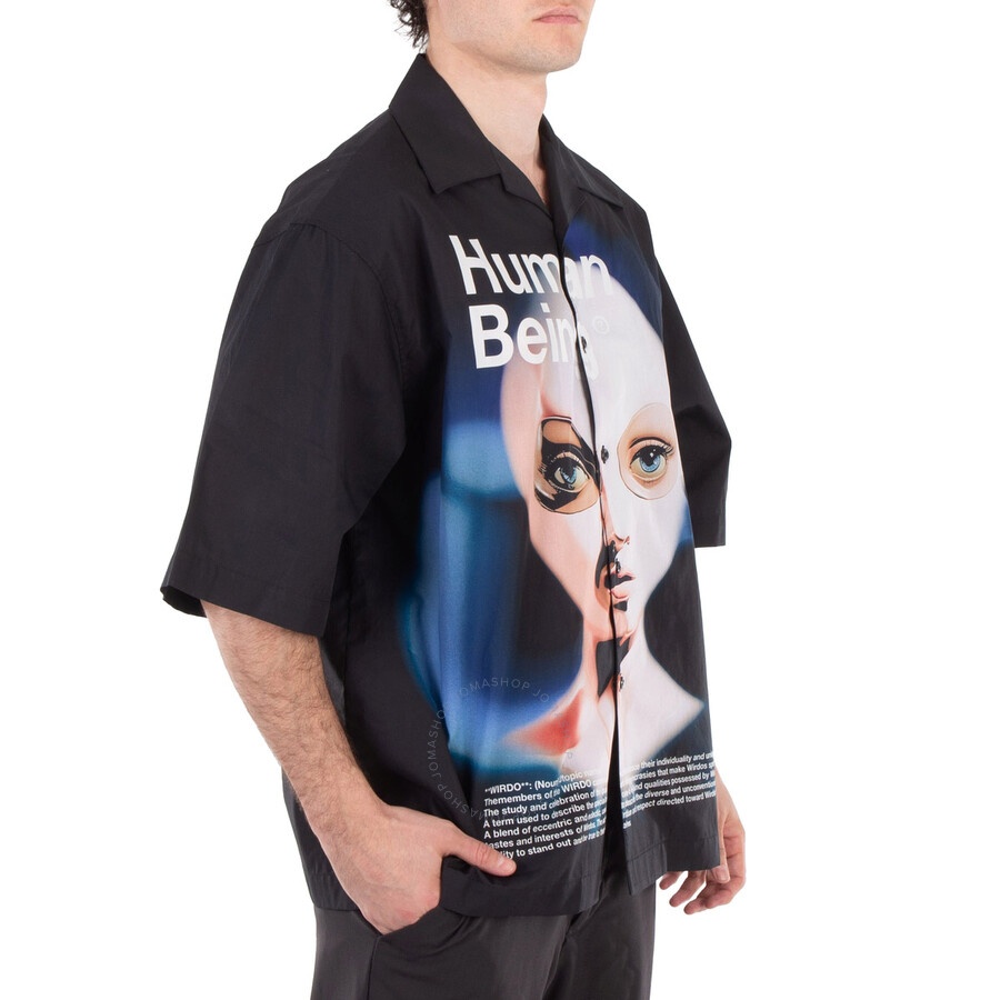GCDS Human Being Printed Poplin Shirt - 2