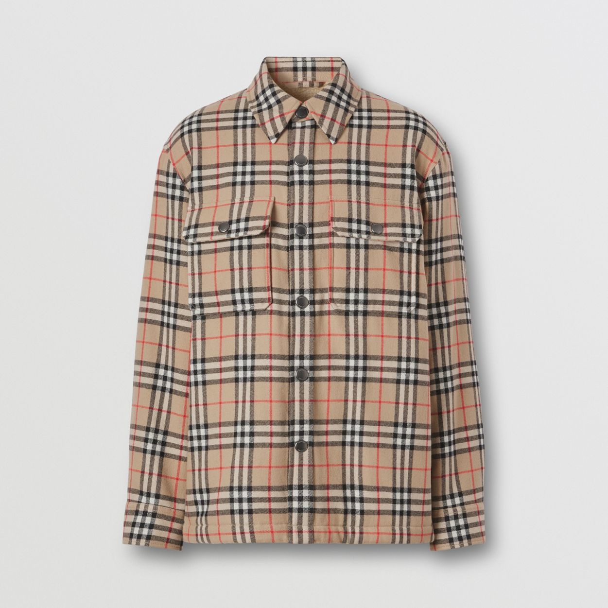 Vintage Check Wool Cotton Overshirt - 4