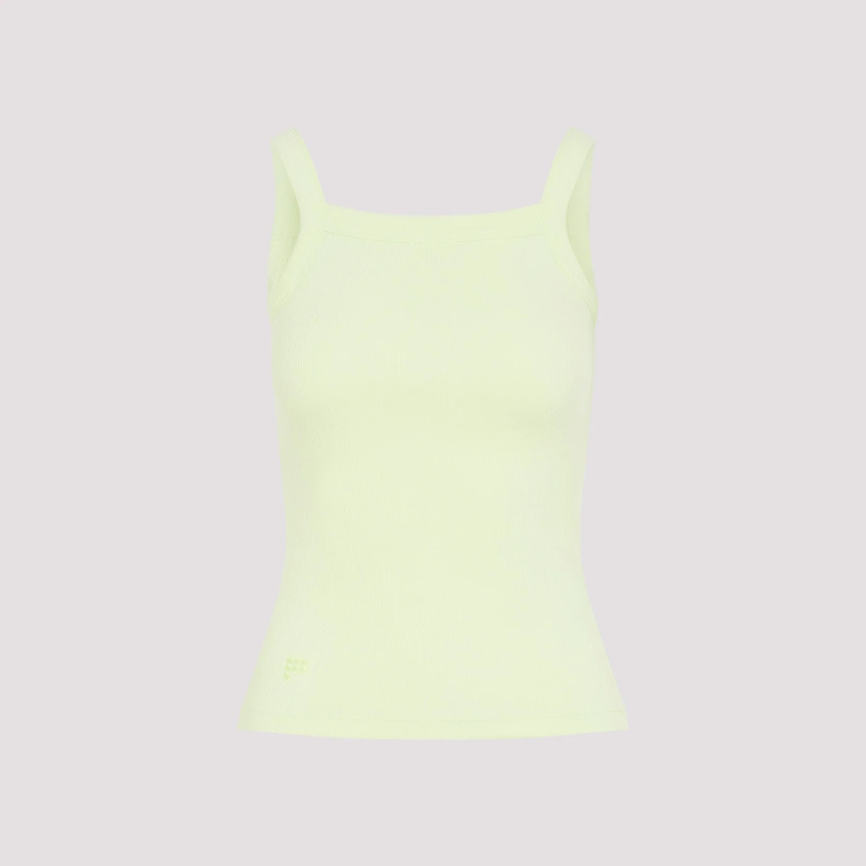 Pangaia Womens Ribbed Square Neck Tank Top - 1