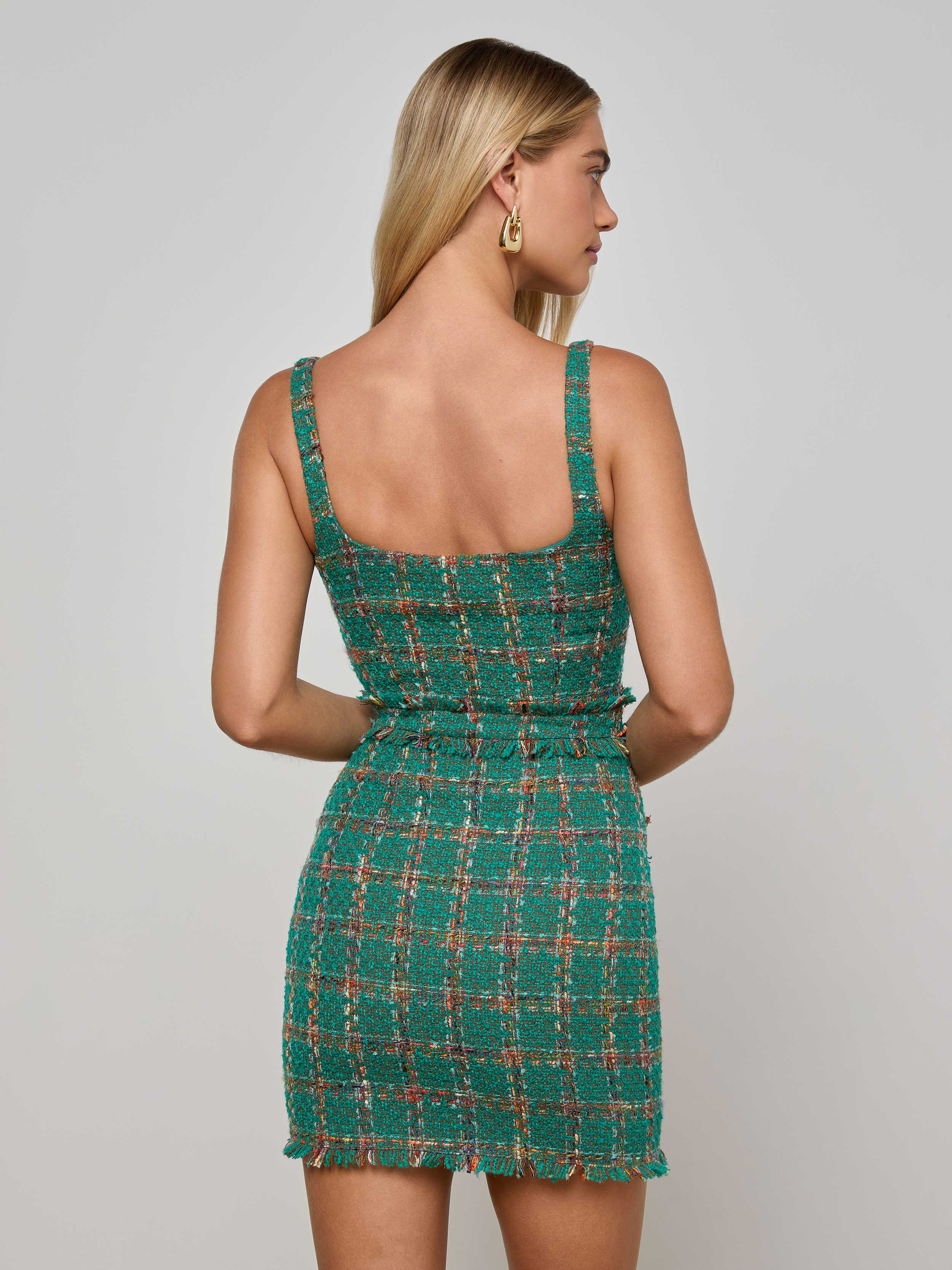 Valli Tweed Mini Dress - 6
