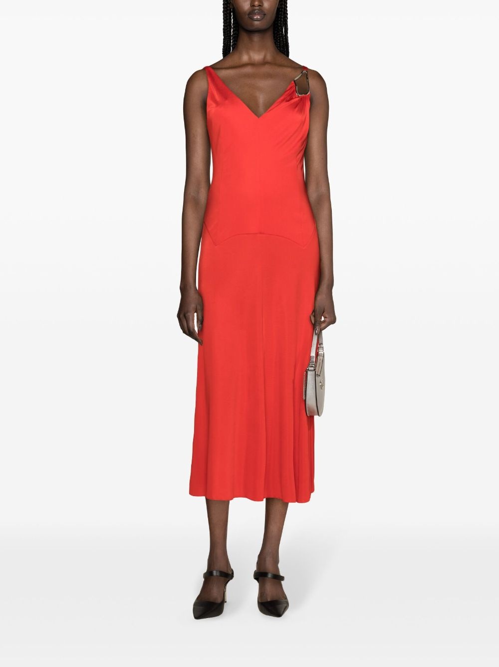 appliquÃ©-detail midi dress - 2