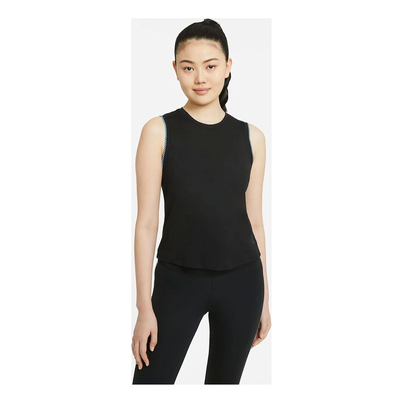 (WMNS) AS W NY CROCHET TANK Black DA1047-010 - 1