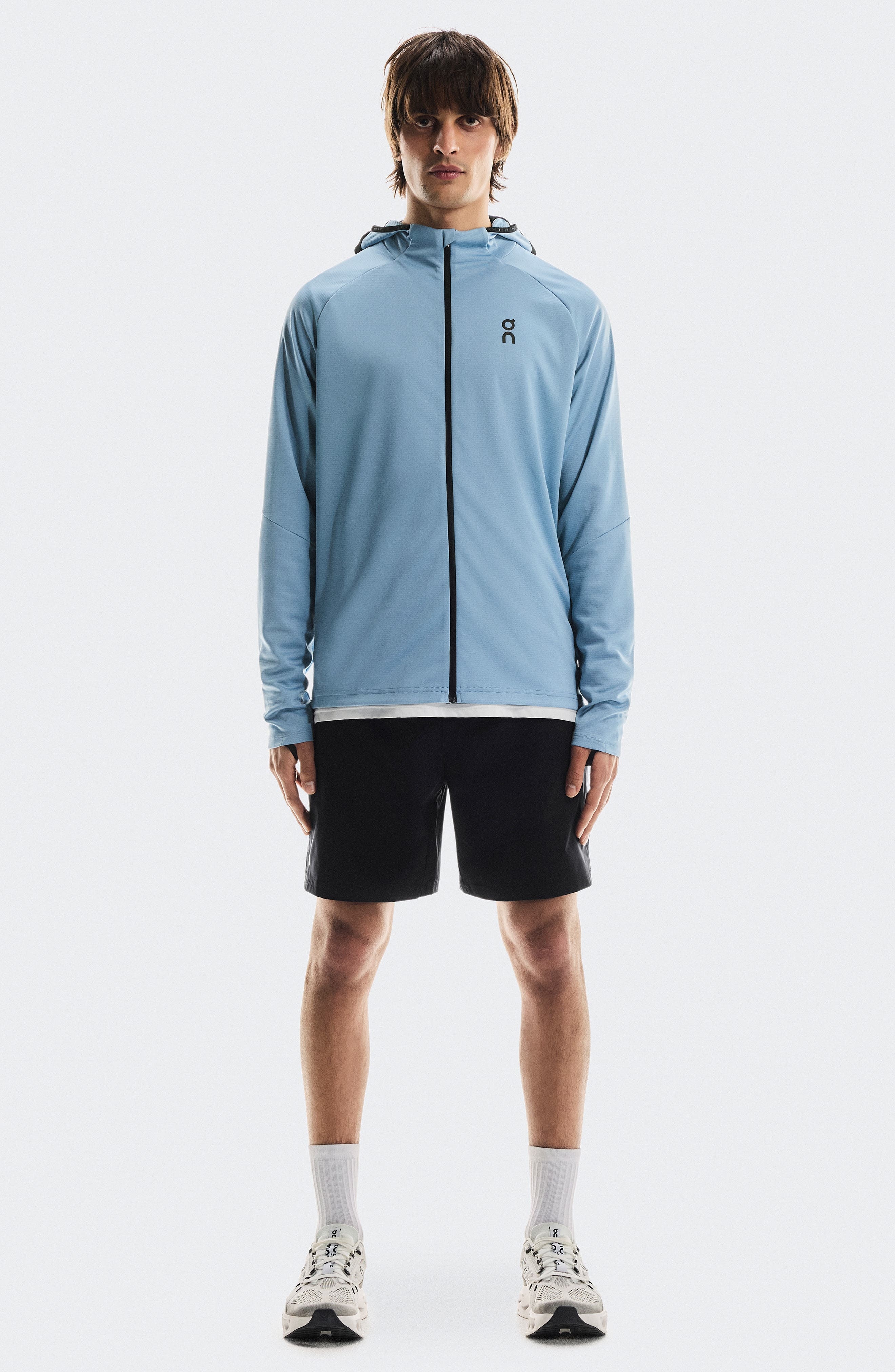 On Climate Zip Hoodie in Chambray at Nordstrom - 5