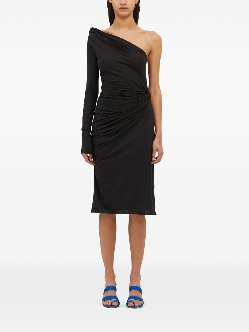 MSGM asymmetric midi dress outlook
