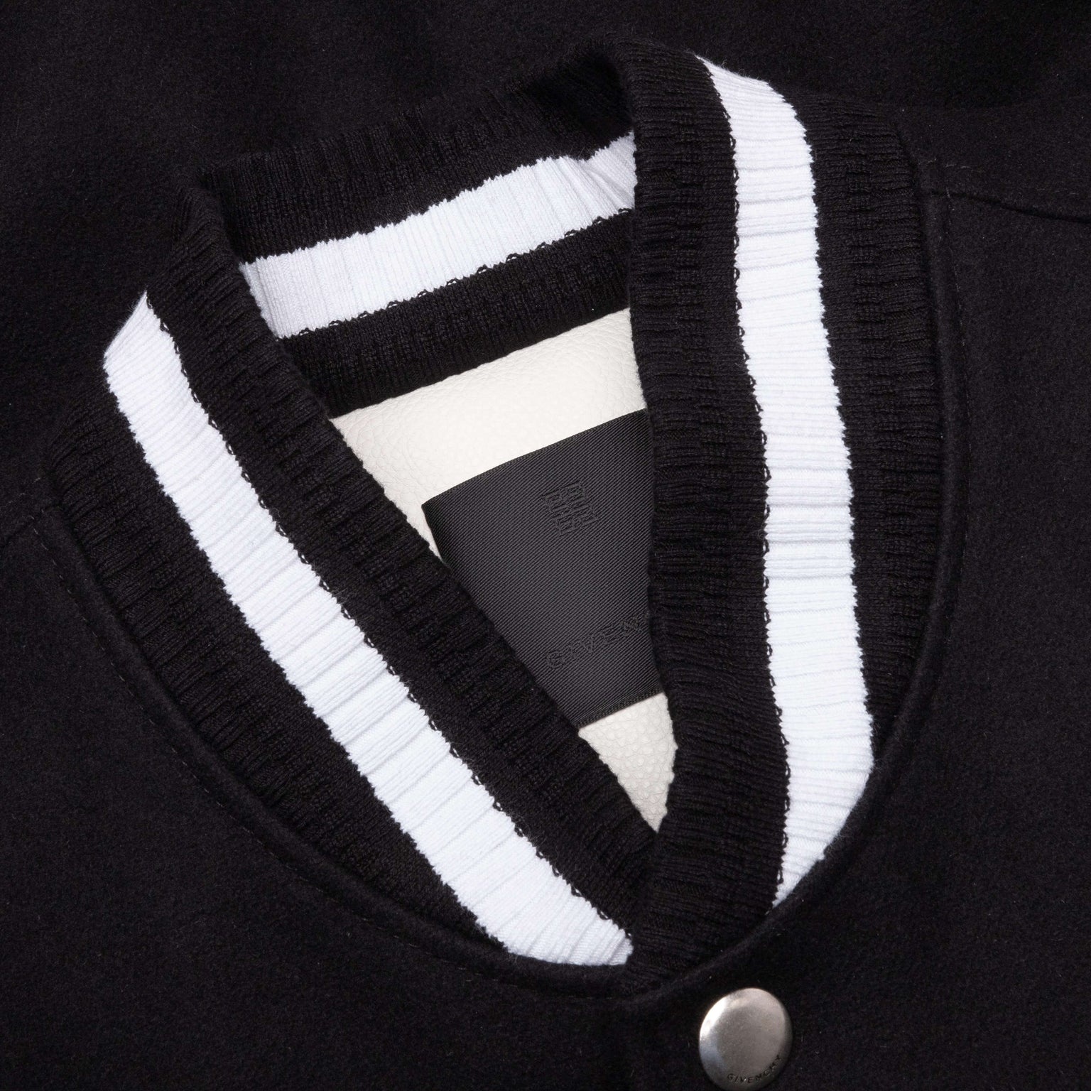 VARSITY JACKET - BLACK/WHITE - 3