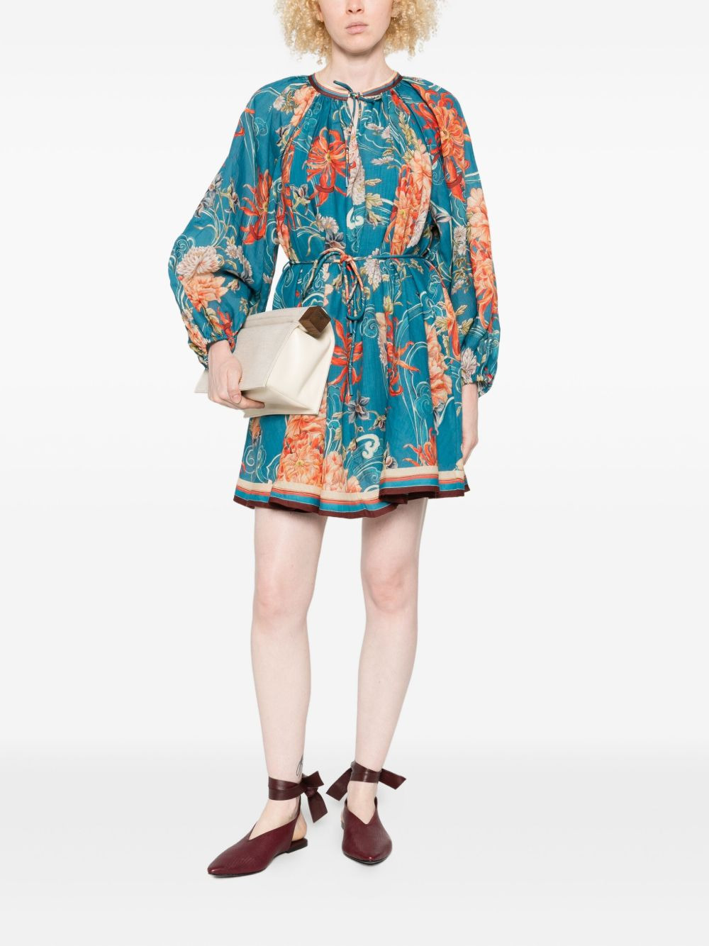 Fletcher floral-print mini dress - 2