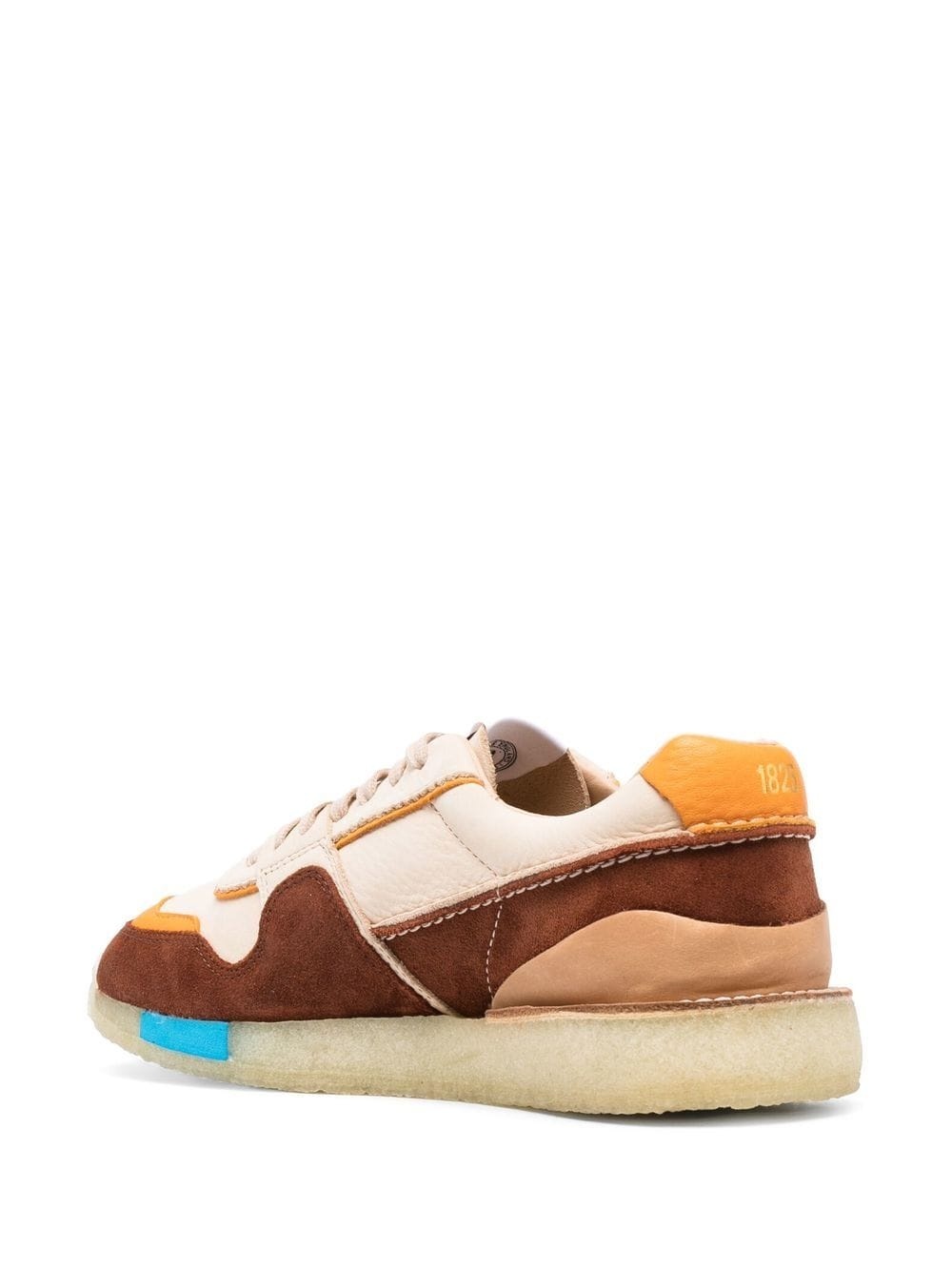 colour-block panelled low-top sneakers - 3