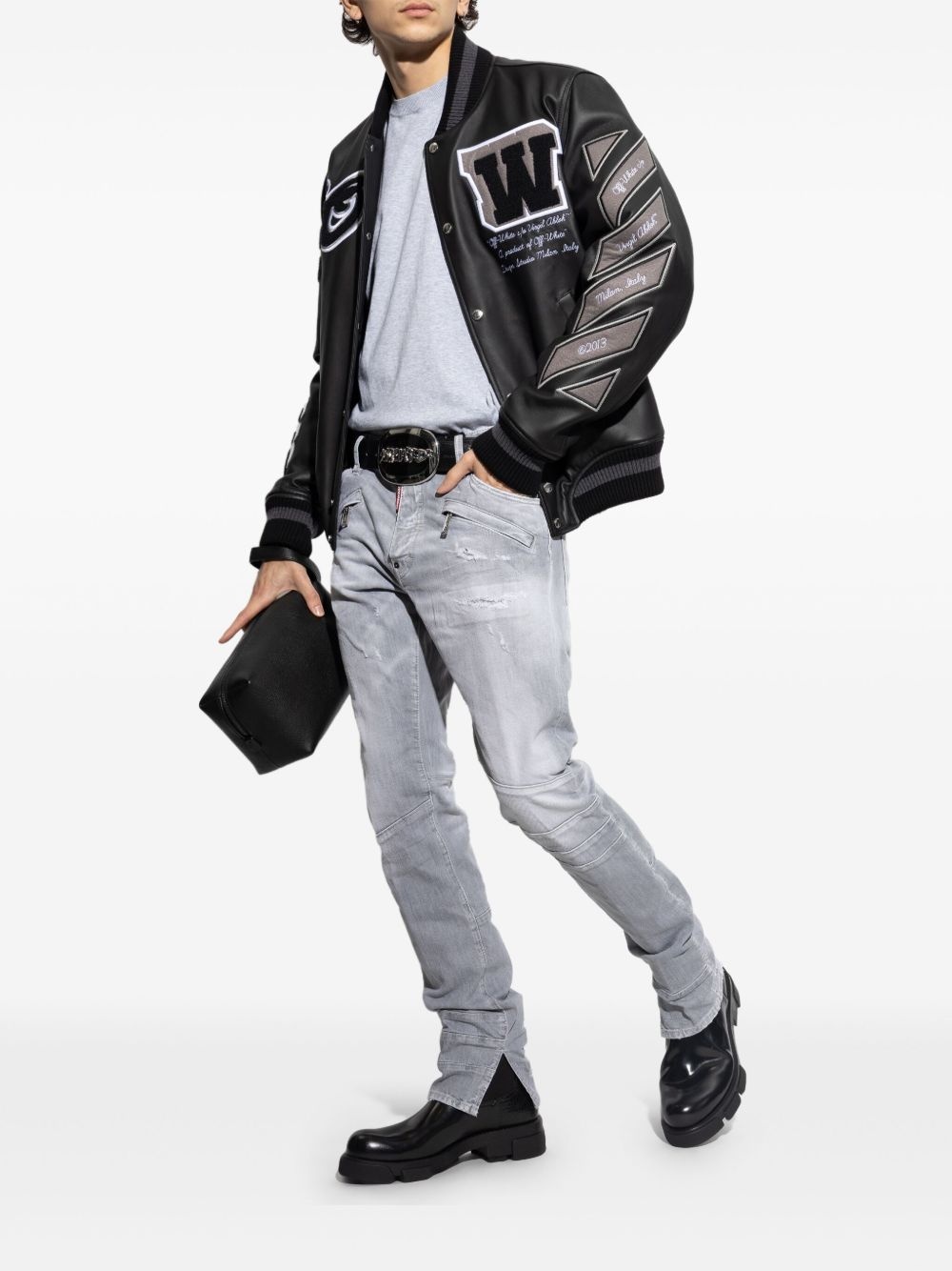 distressed-effect jeans - 2