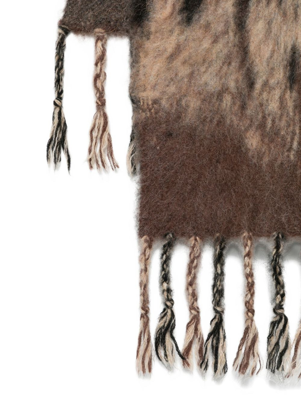 gradient tassels scarf - 2