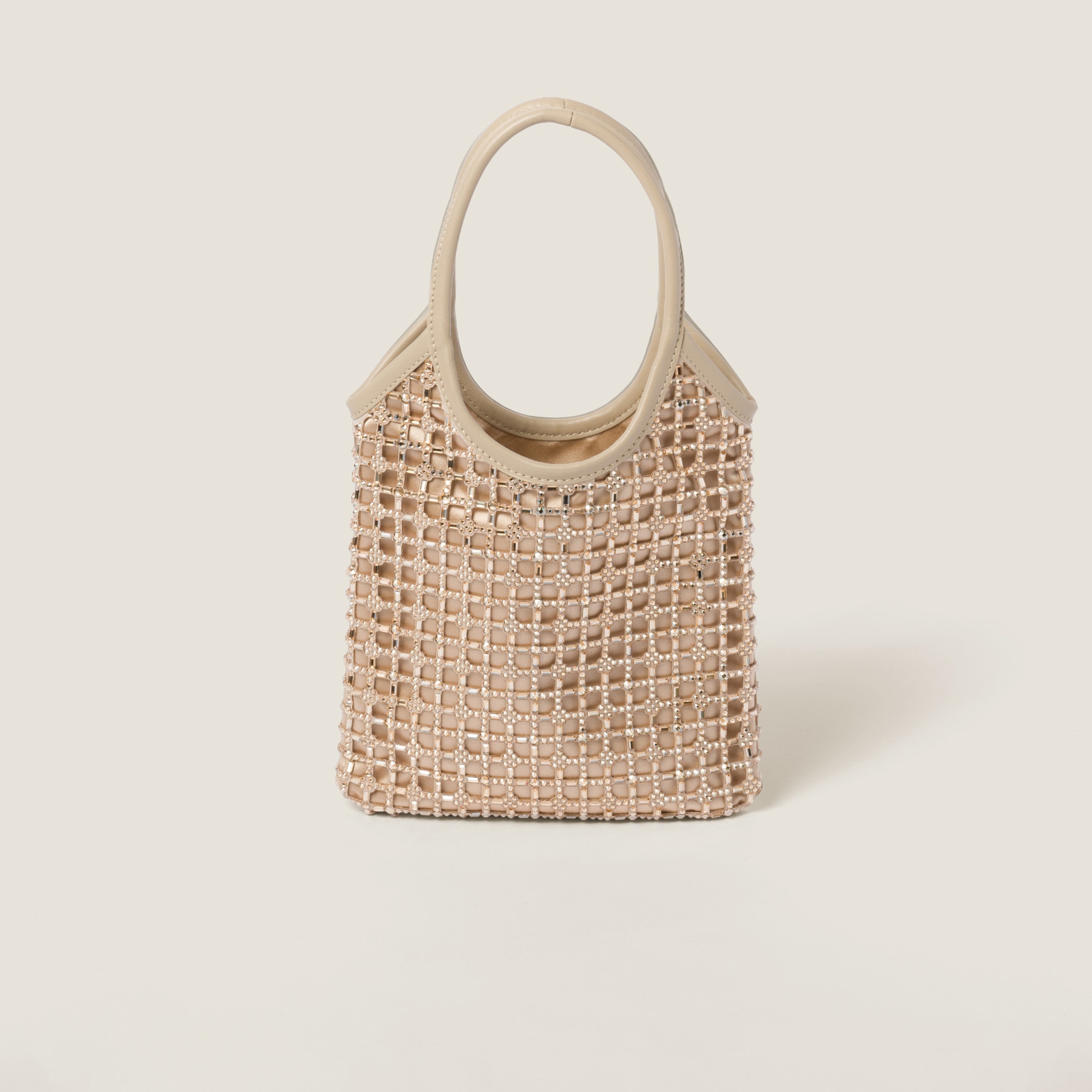 Miu Miu Satin handbag with synthetic crystals | REVERSIBLE 