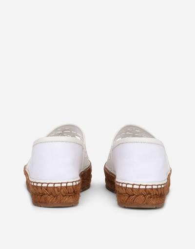 Dolce & Gabbana Embroidered canvas espadrilles outlook