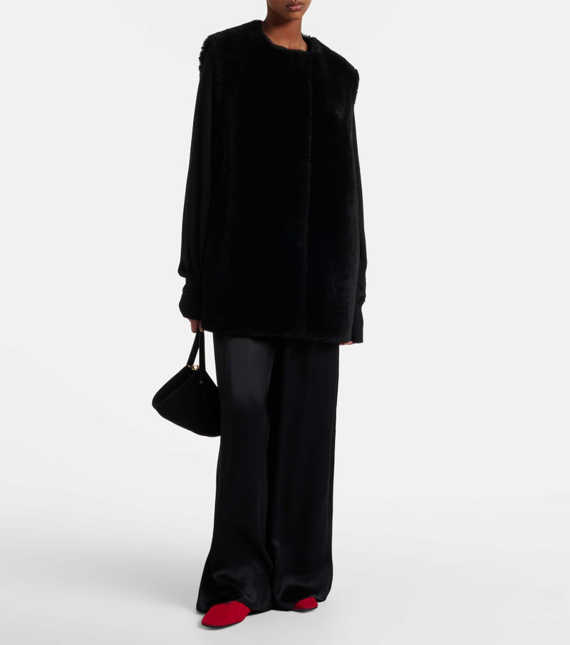 TOTEME Satin wide-leg pants outlook