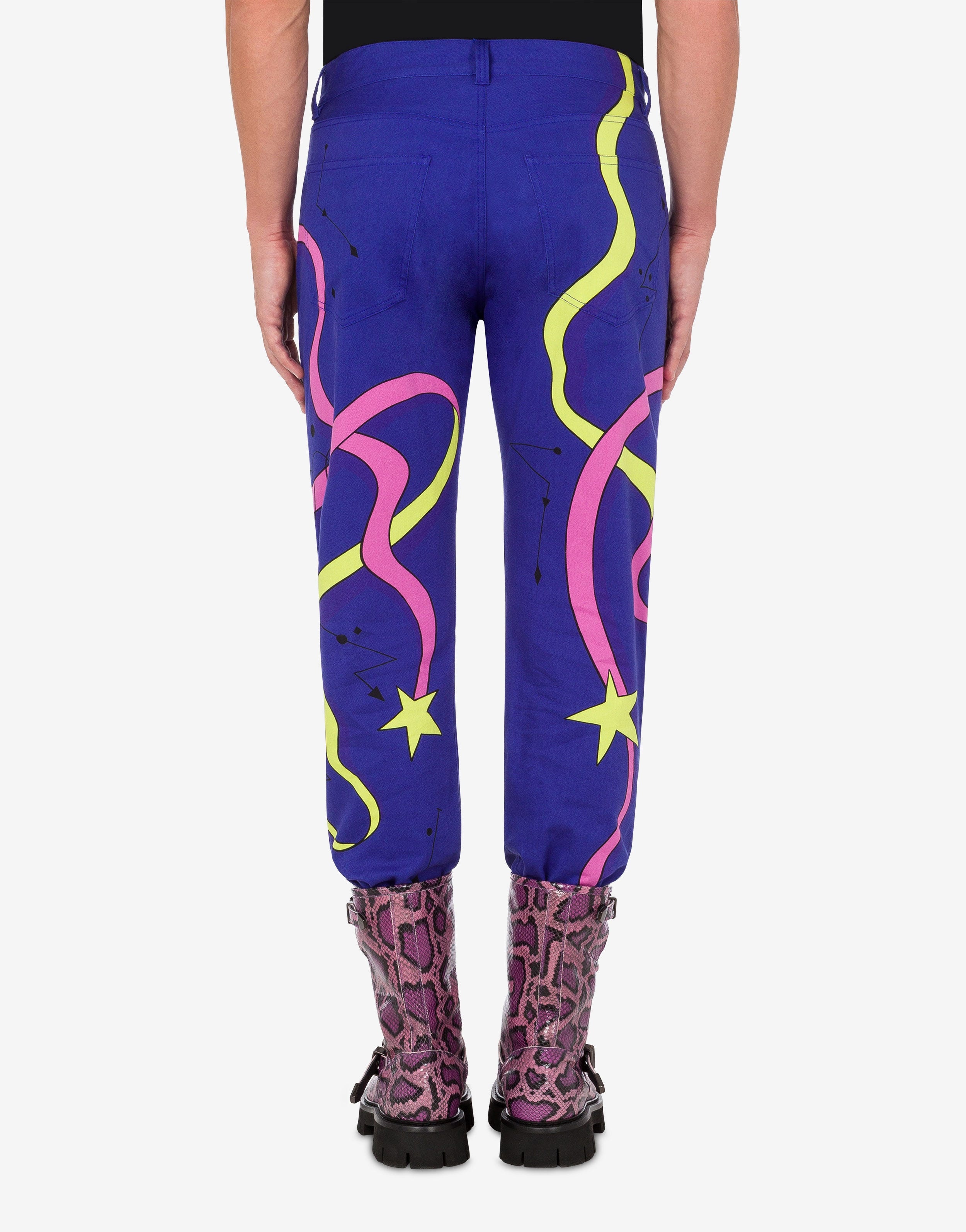 NEW WAVE ARTWORK GABARDINE TROUSERS - 3