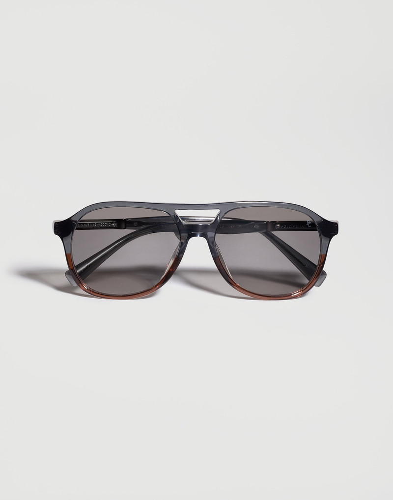Acetate aviator sunglasses with polarized lenses 1
