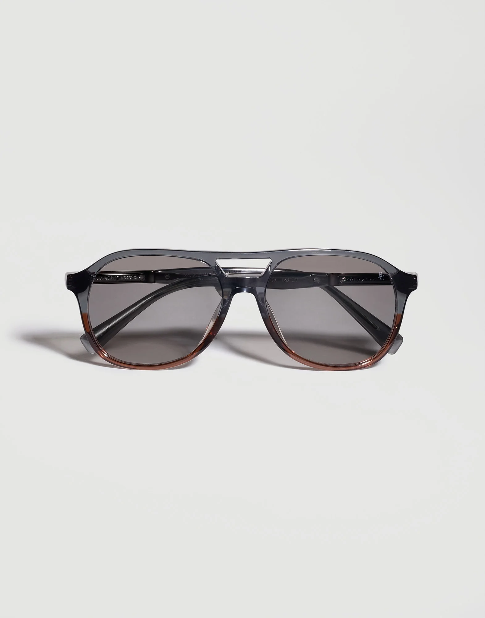 Acetate aviator sunglasses with polarized lenses - 1