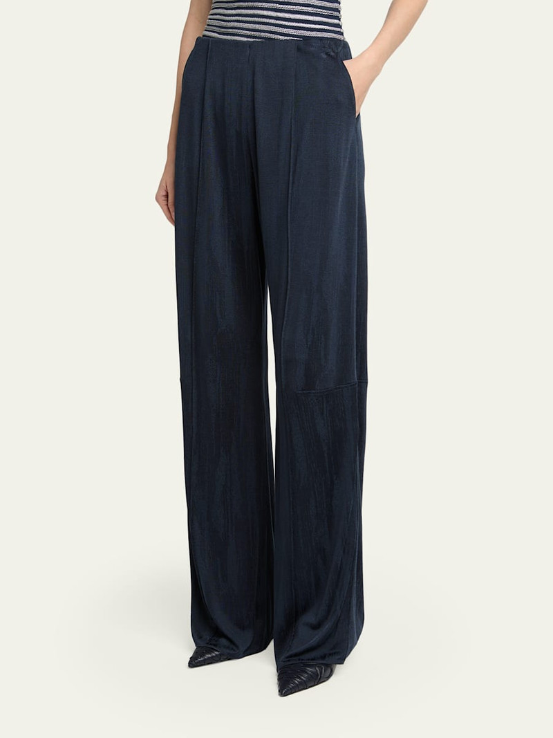 Jacquard Jersey Straight-Leg Trousers 3