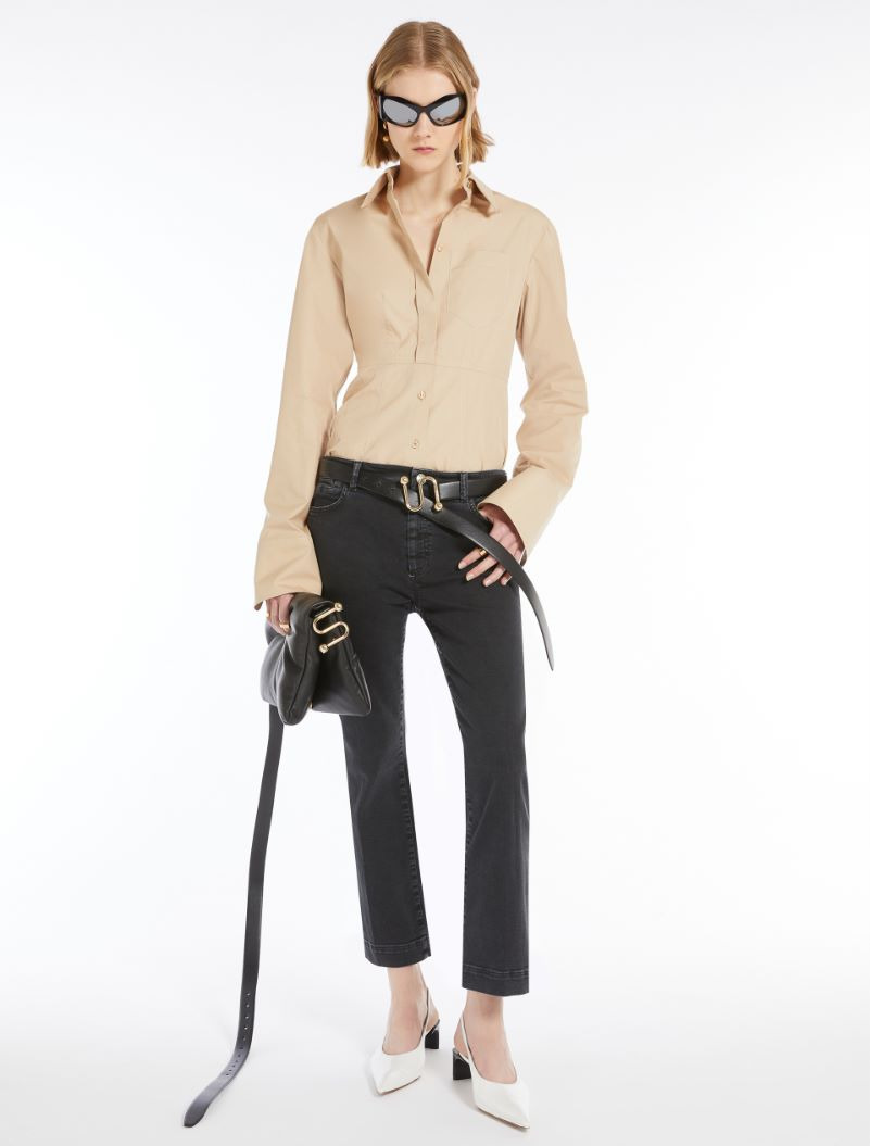 Perfect-fit five-pocket mini flare trousers - 2