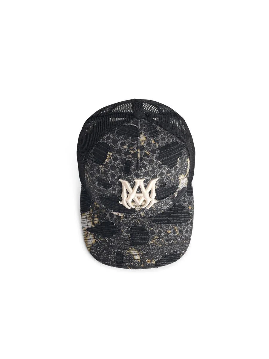 Amiri Black Cotton Cap - 1