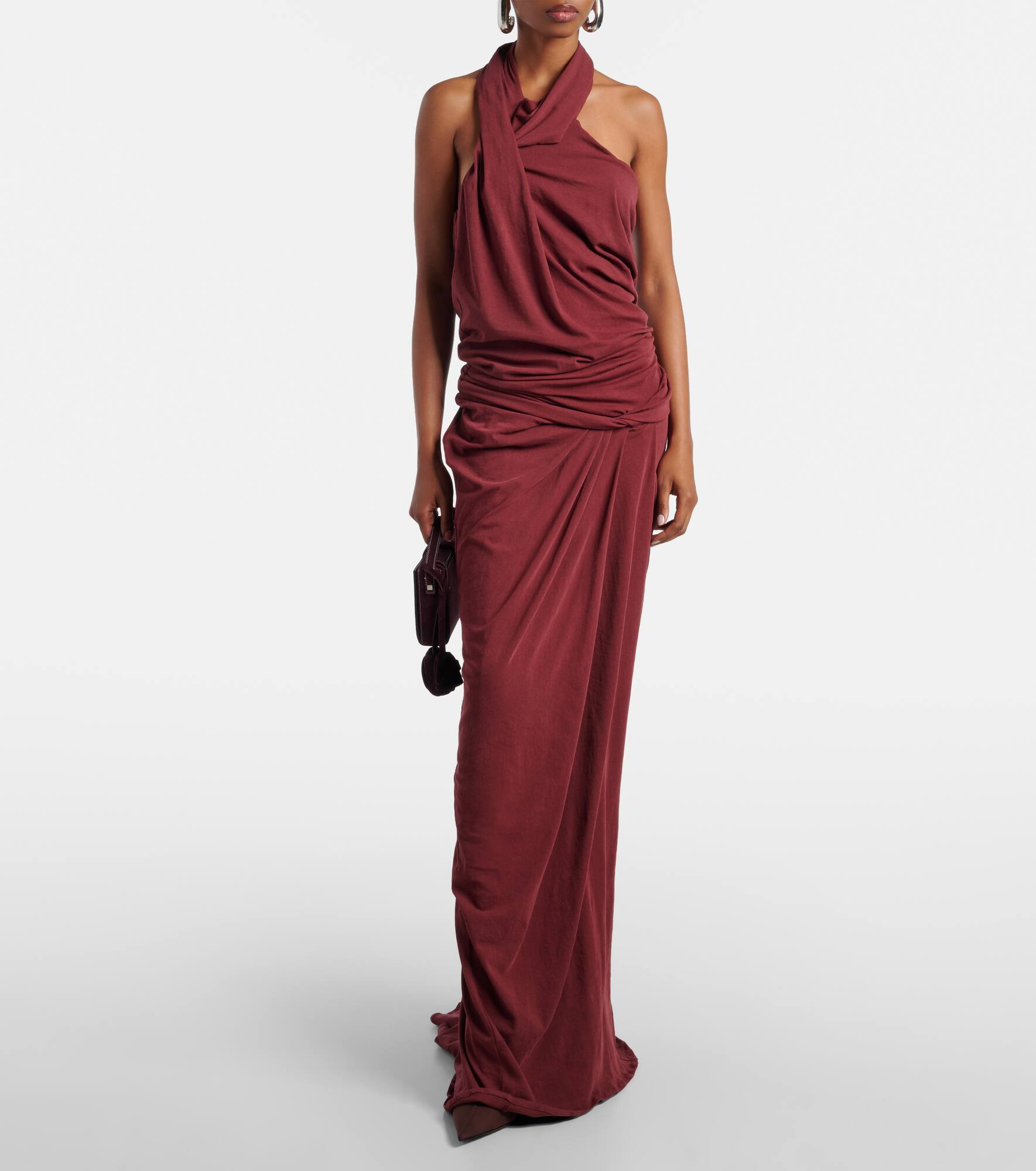 Shroud cotton-blend jersey maxi dress - 2