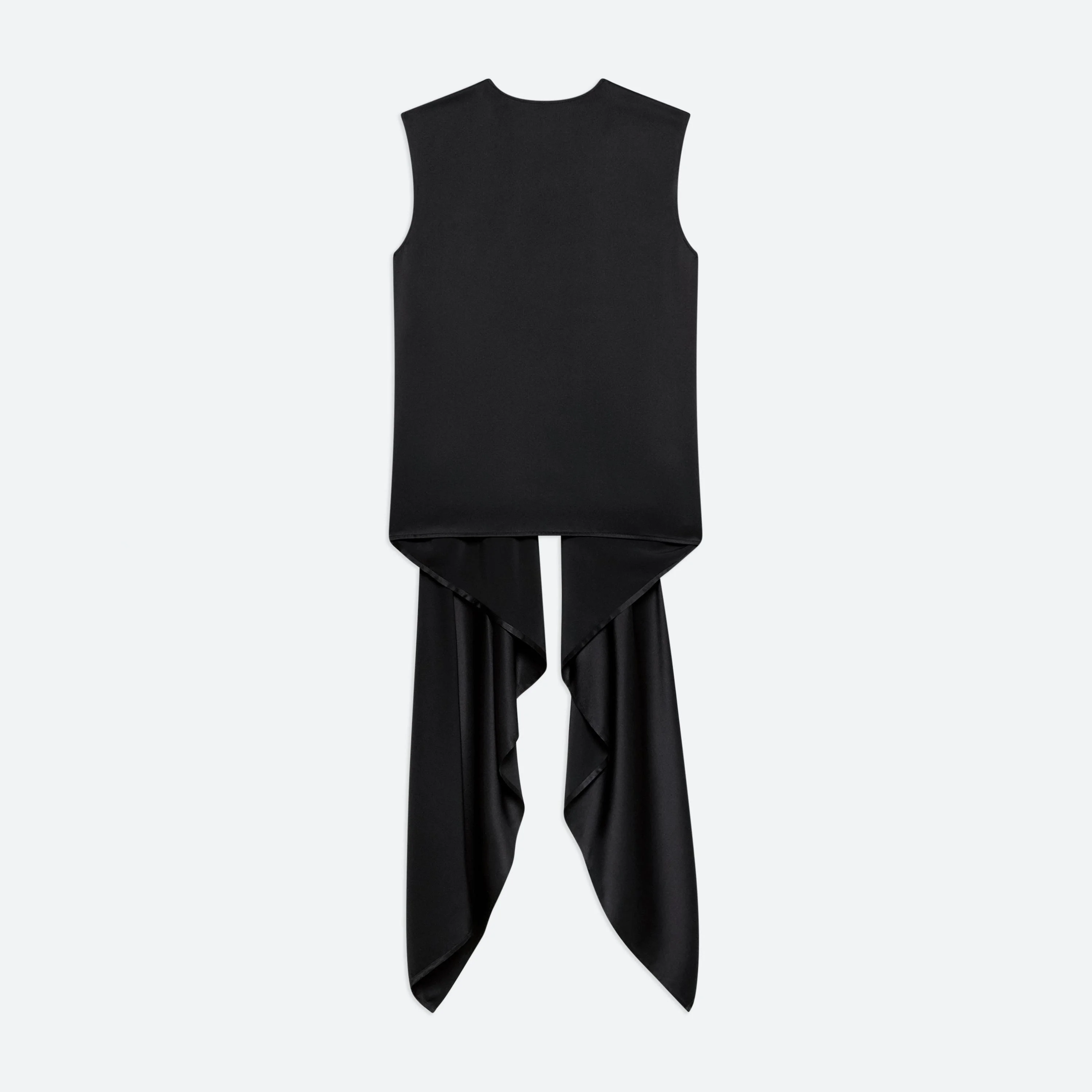 DRAPED SCARF TOP - 1