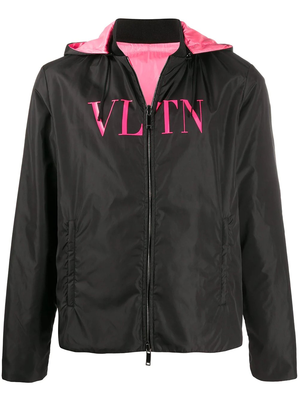 VLTN print reversible windbreaker - 1